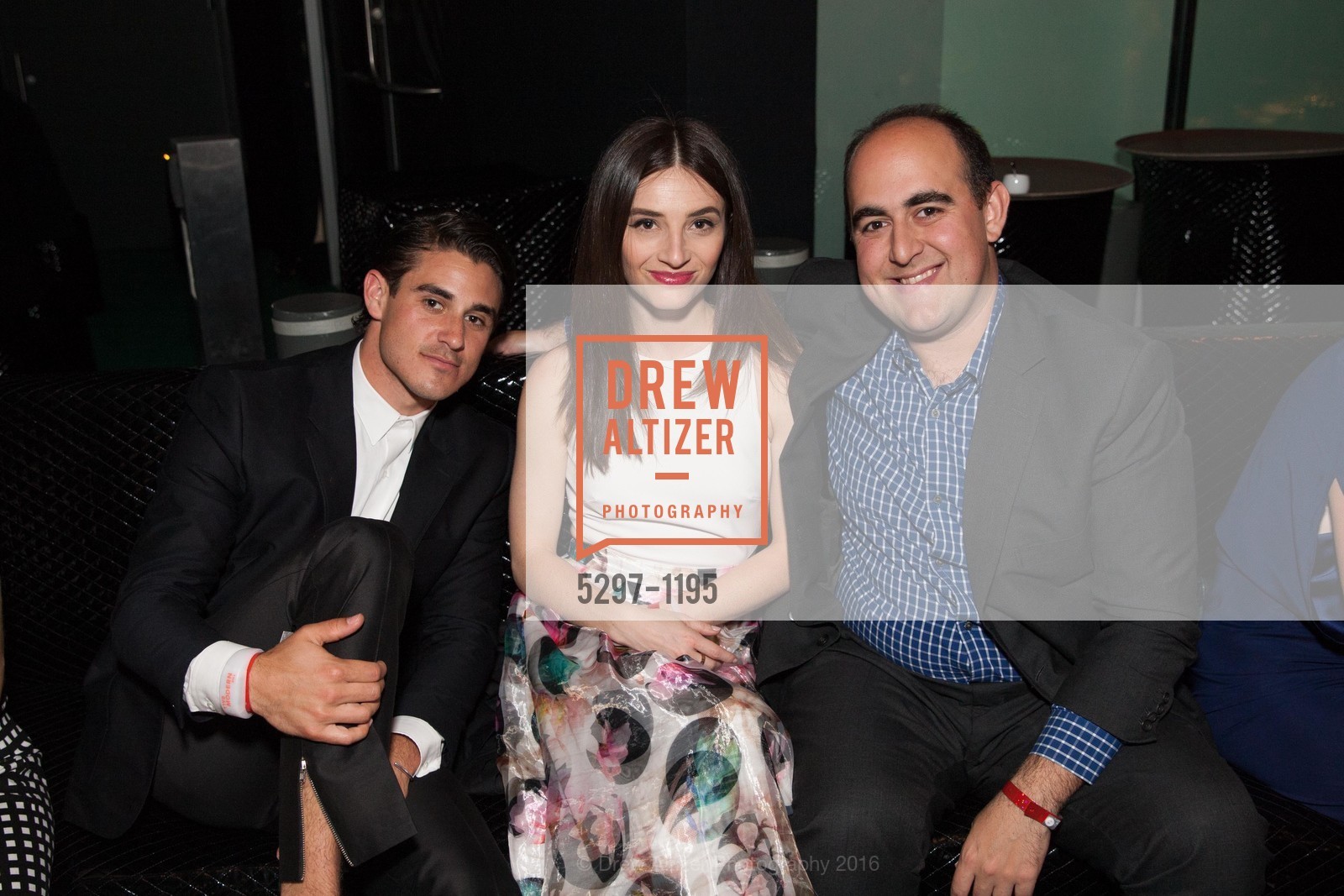 Chase Rapp, Jessica Slor, Sam Fisher, SFMOMA Modern Ball 2016, SFMOMA. 151 3rd St, May 12th, 2016, Photo #5297-1195 Chase Rapp, Jessica Slor, Sam Fisher, Photo #5297-1195