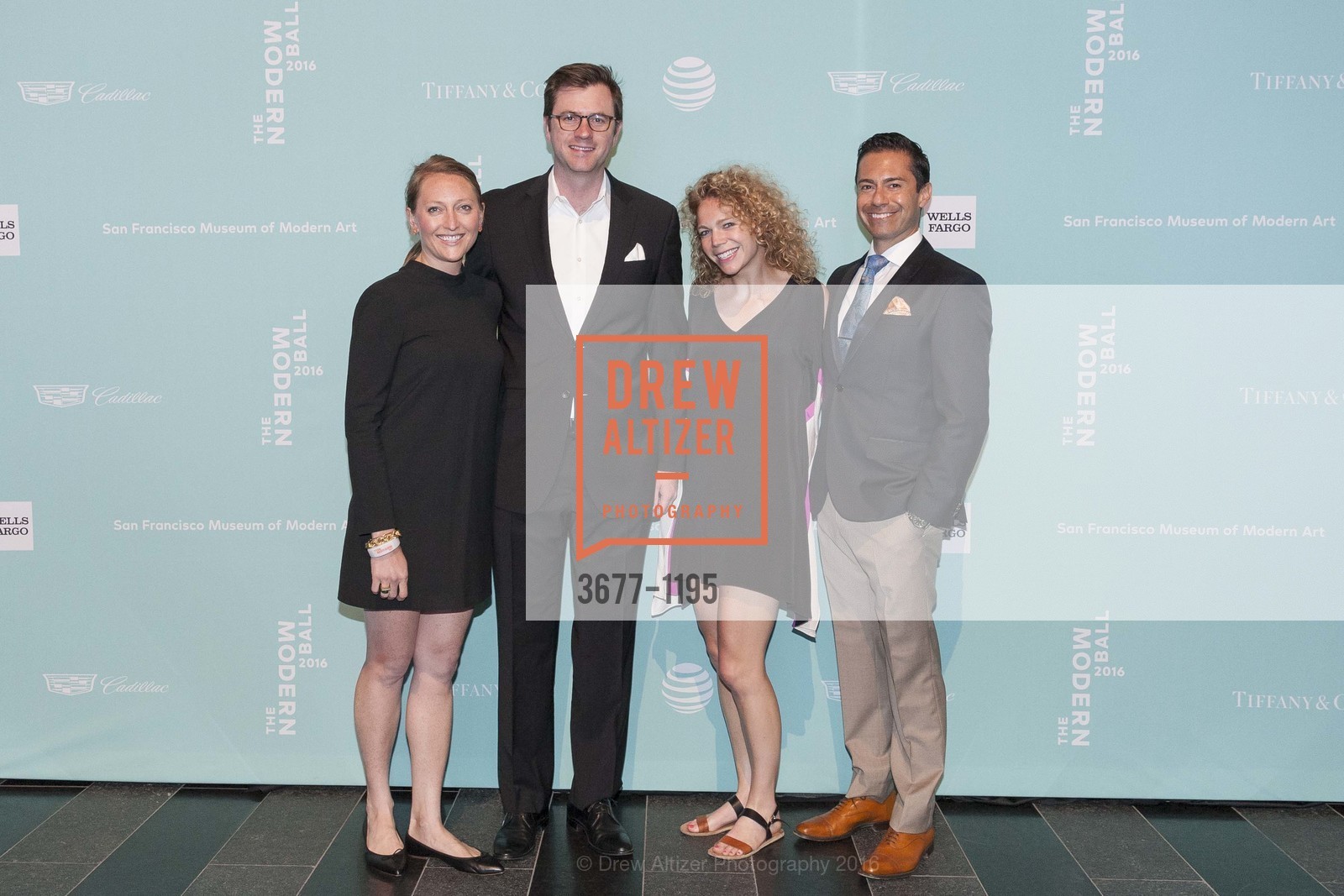 Jennifer Van Der Weele, Miles Van Der Weele, Laurabeth Harvey, Damon Mino, SFMOMA Modern Ball 2016, SFMOMA. 151 3rd St, May 12th, 2016, Photo #3677-1195 Jennifer Van Der Weele, Miles Van Der Weele, Laurabeth Harvey, Damon Mino, Photo #3677-1195