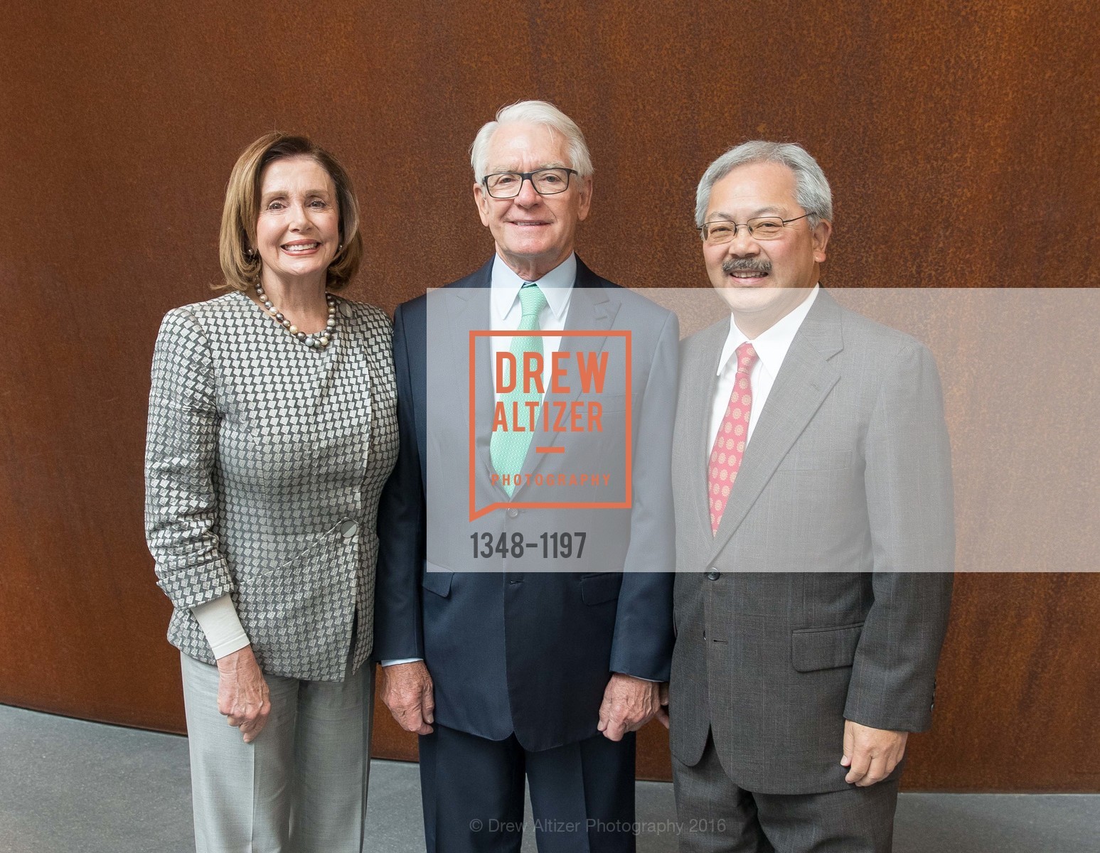 Nancy Pelosi, Charles Schwab, Ed Lee, Photo #1348-1197