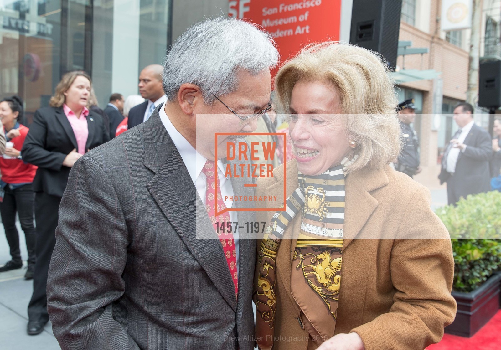Ed Lee, SFMOMA Ribbon Cutting Opening Day, SFMOMA. 151 3rd St, December 12th, 2017, Photo #1457-1197 Ed Lee, Photo #1457-1197