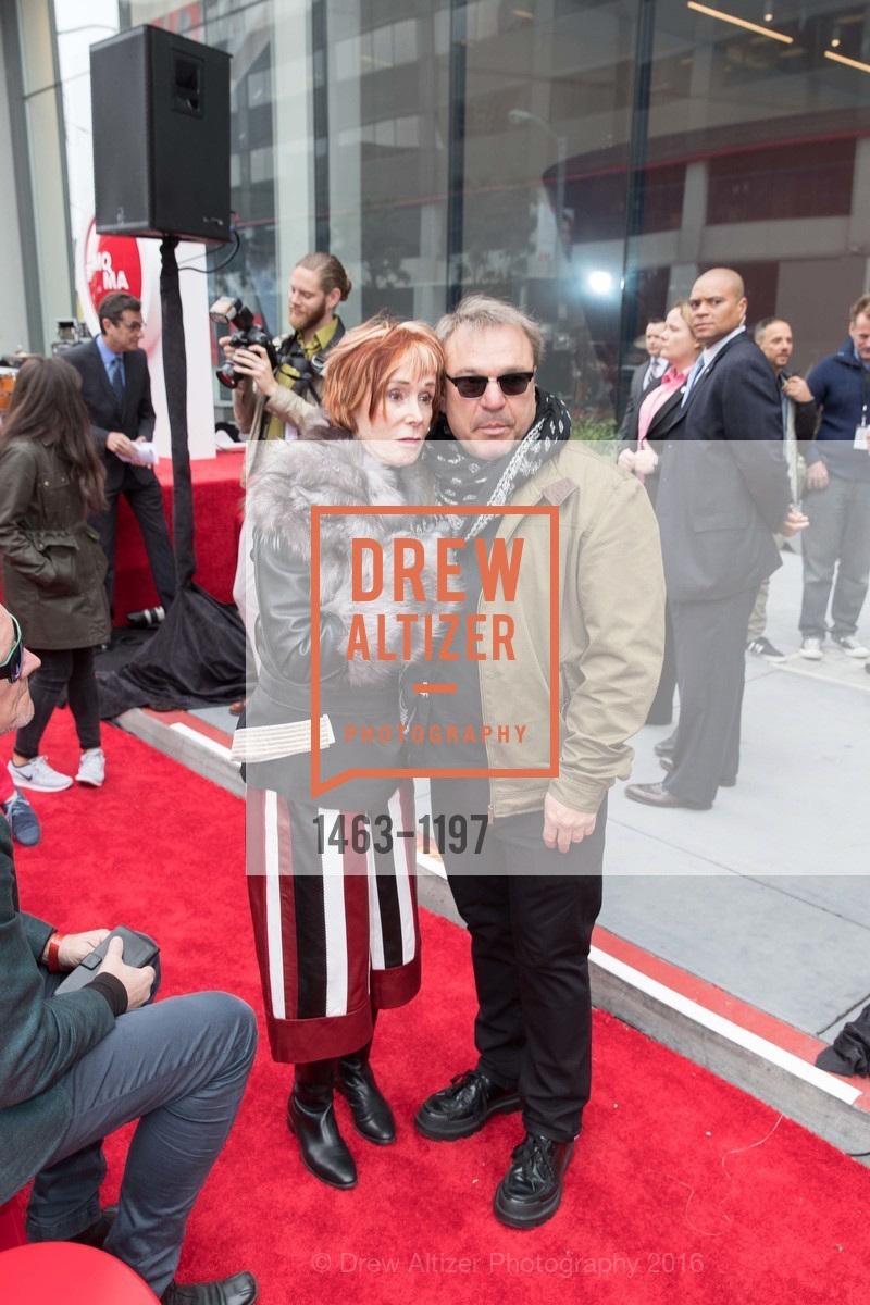 Norah Stone, Stanlee Gatti, SFMOMA Ribbon Cutting Opening Day, SFMOMA. 151 3rd St, May 13th, 2016, Photo #1463-1197 Norah Stone, Stanlee Gatti, Photo #1463-1197