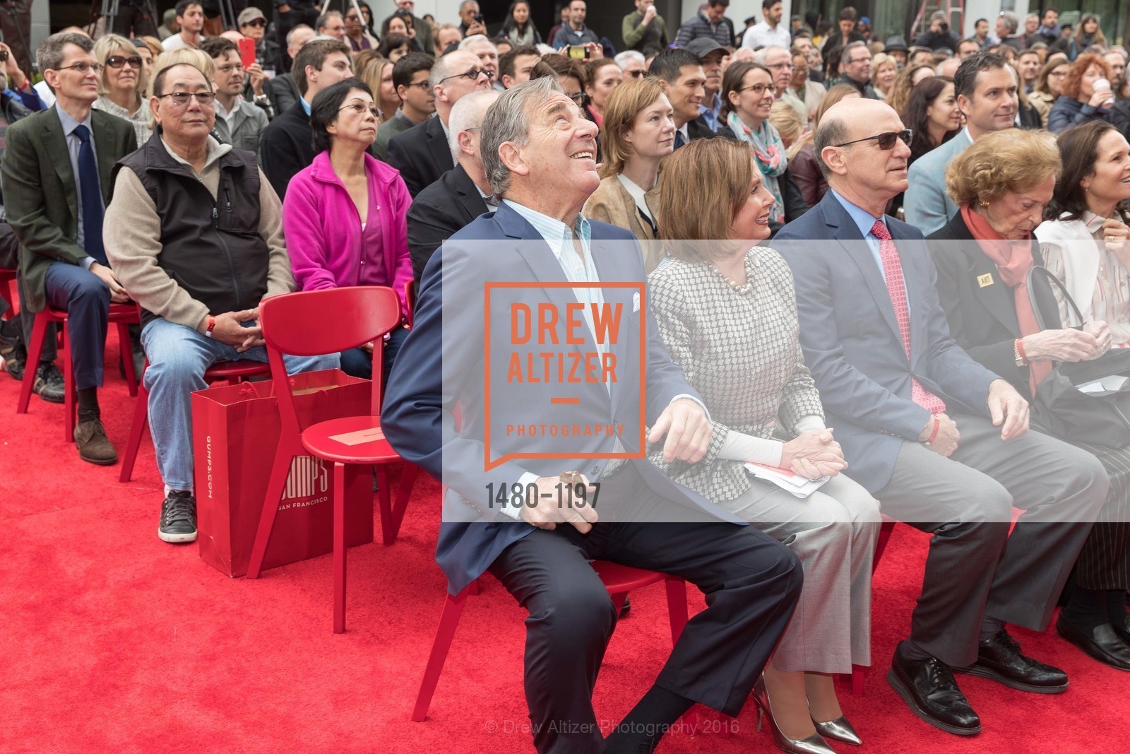 Paul Pelosi, Nancy Pelosi, SFMOMA Ribbon Cutting Opening Day, SFMOMA. 151 3rd St, May 13th, 2016, Photo #1480-1197 Paul Pelosi, Nancy Pelosi, Photo #1480-1197