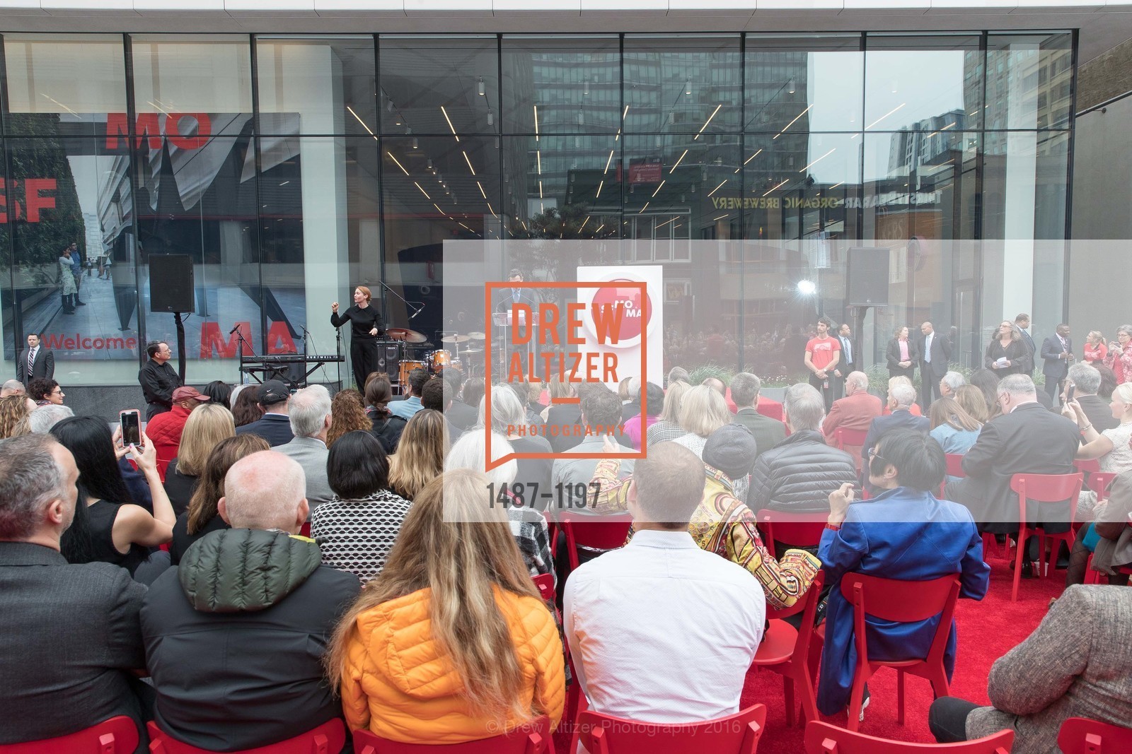 Atmosphere, SFMOMA Ribbon Cutting Opening Day, SFMOMA. 151 3rd St, May 13th, 2016, Photo #1487-1197 Atmosphere, Photo #1487-1197