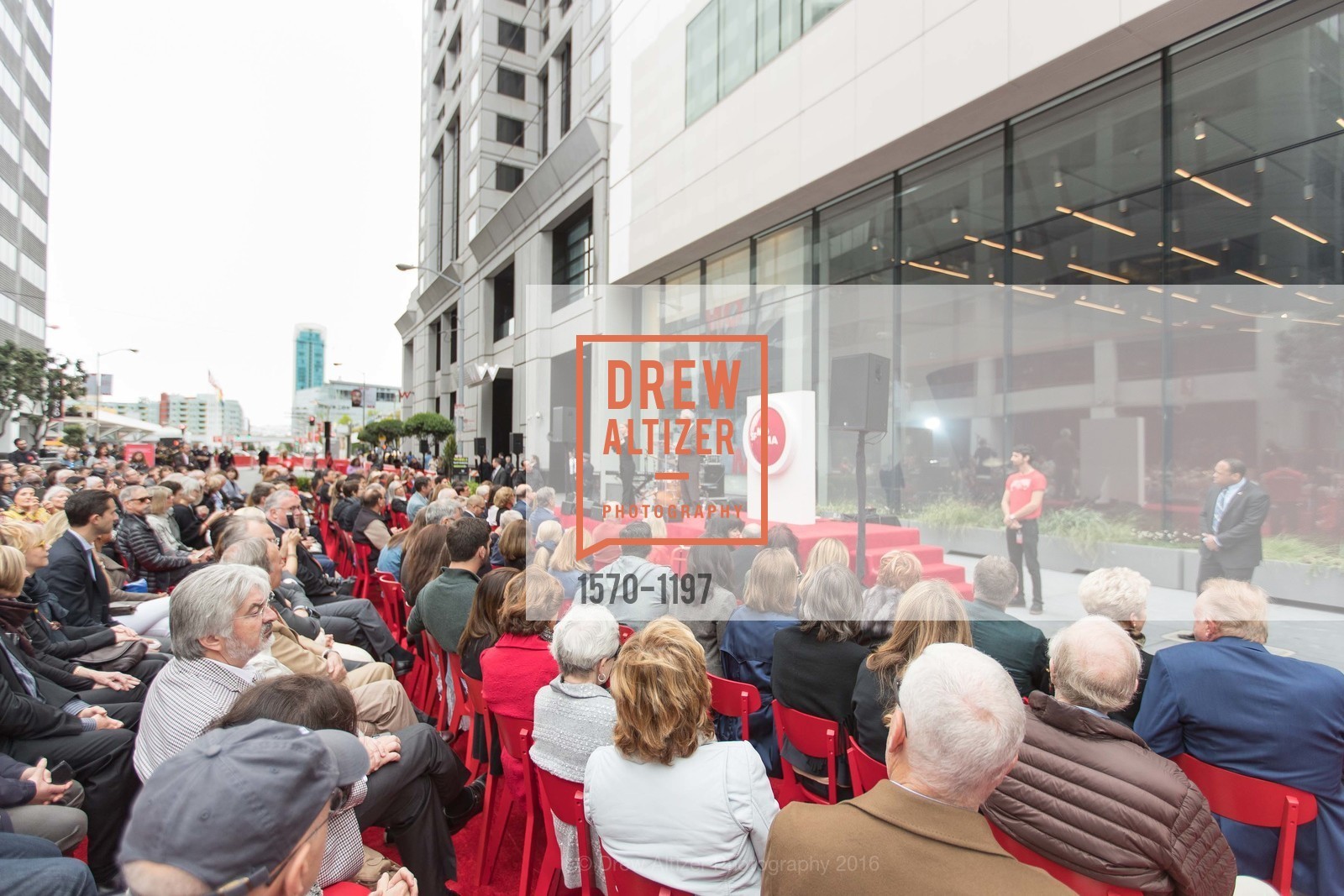 Atmosphere, SFMOMA Ribbon Cutting Opening Day, SFMOMA. 151 3rd St, May 13th, 2016, Photo #1570-1197 Atmosphere, Photo #1570-1197