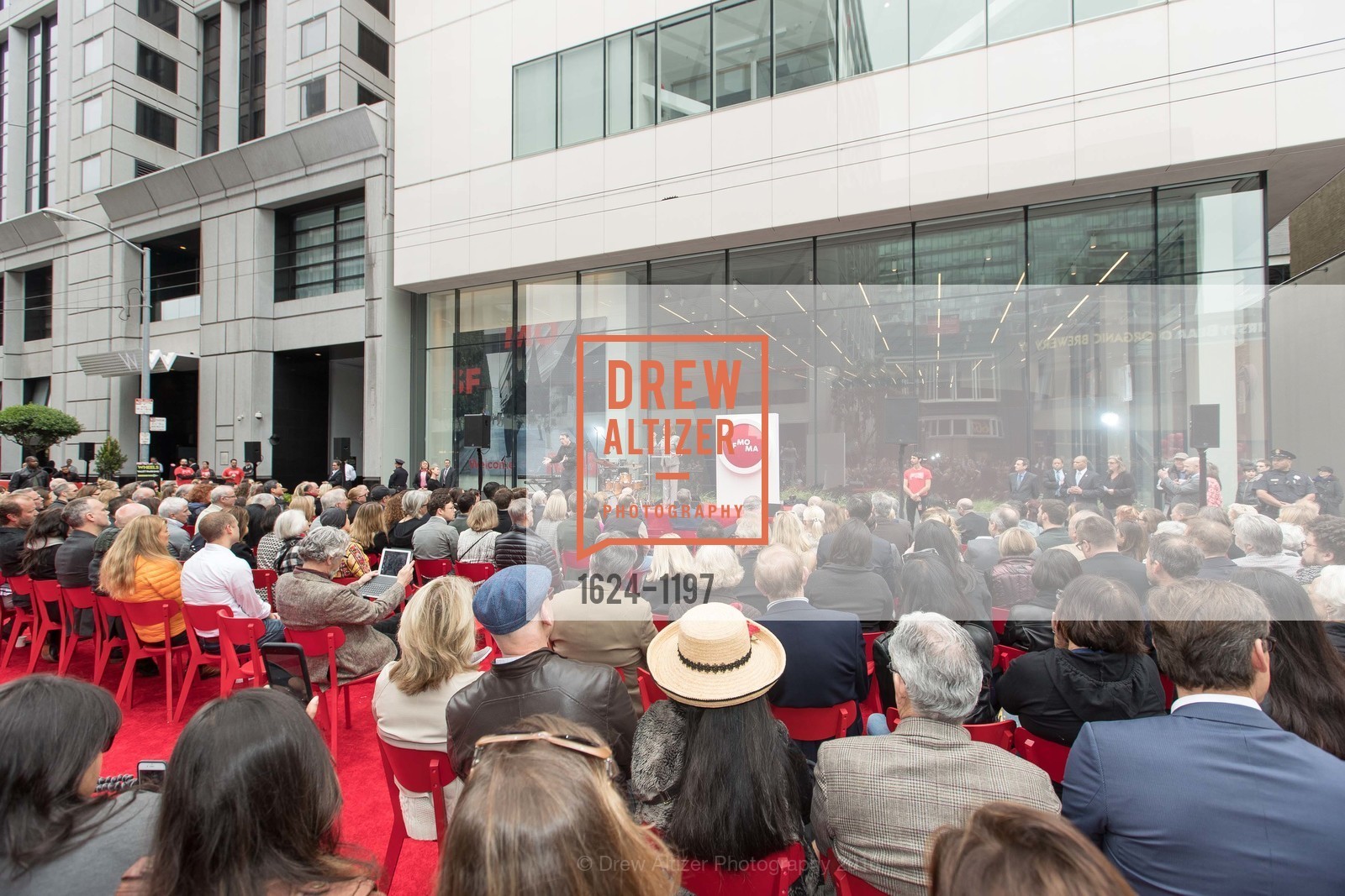 Atmosphere, SFMOMA Ribbon Cutting Opening Day, SFMOMA. 151 3rd St, May 13th, 2016, Photo #1624-1197 Atmosphere, Photo #1624-1197