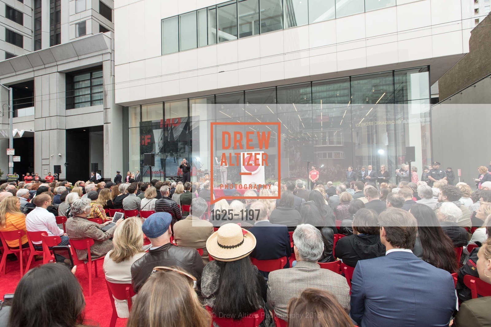 Atmosphere, SFMOMA Ribbon Cutting Opening Day, SFMOMA. 151 3rd St, May 13th, 2016, Photo #1625-1197 Atmosphere, Photo #1625-1197