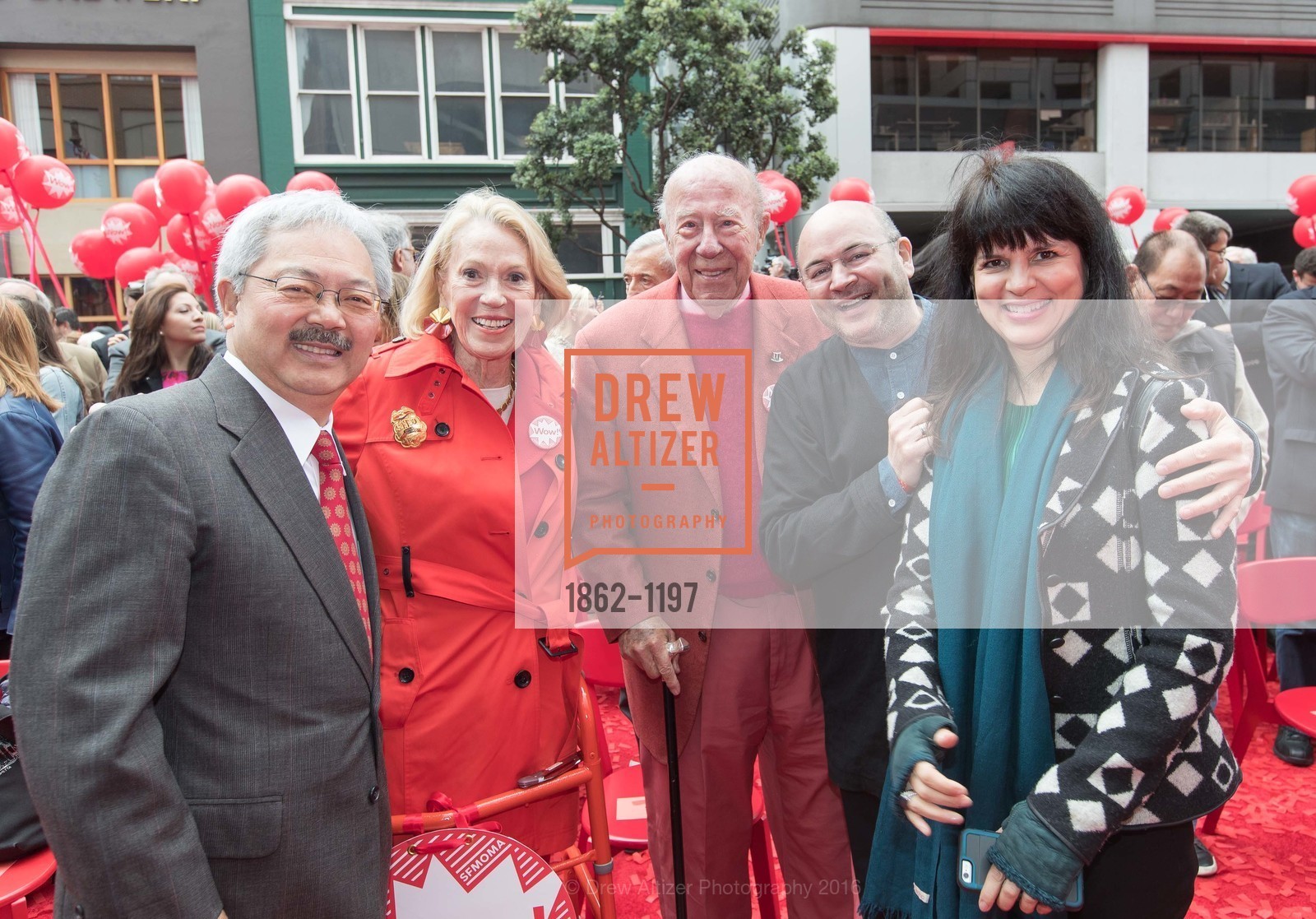 Ed Lee, Charlotte Shultz, George Shultz, Craig Dykers, Elaine Molinar, Photo #1862-1197