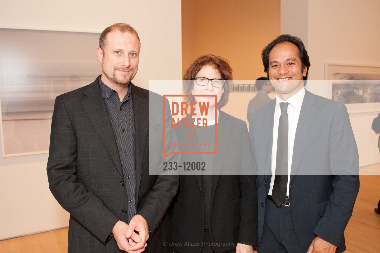 Trevor Paglen, Julia Scher, Rene De Guzman, SFMOMA OPENING RECEPTION FOR "EXPOSED" and "CARTIER-BRESSON", US, October 28th, 2010, Photo #233-12002 Trevor Paglen, Julia Scher, Rene De Guzman, Photo #233-12002