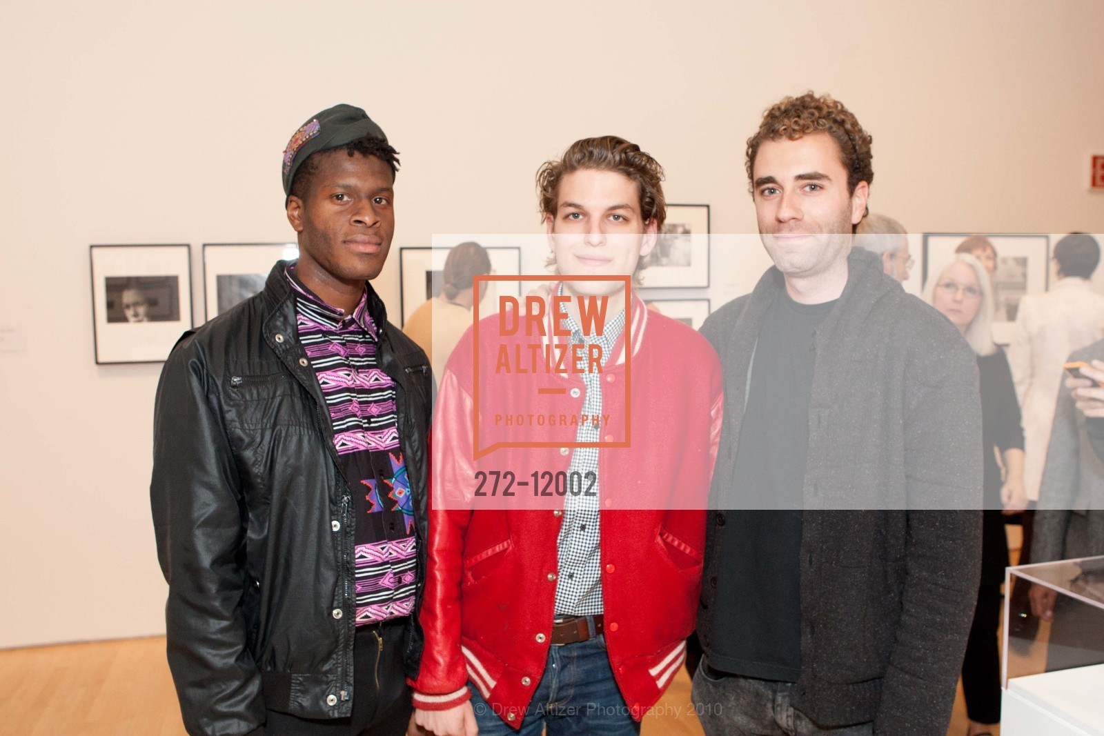 Aziz Habibi, Jesse Miller-Gordon, Matt Scullin, SFMOMA OPENING RECEPTION FOR "EXPOSED" and "CARTIER-BRESSON", US, October 28th, 2010, Photo #272-12002 Aziz Habibi, Jesse Miller-Gordon, Matt Scullin, Photo #272-12002