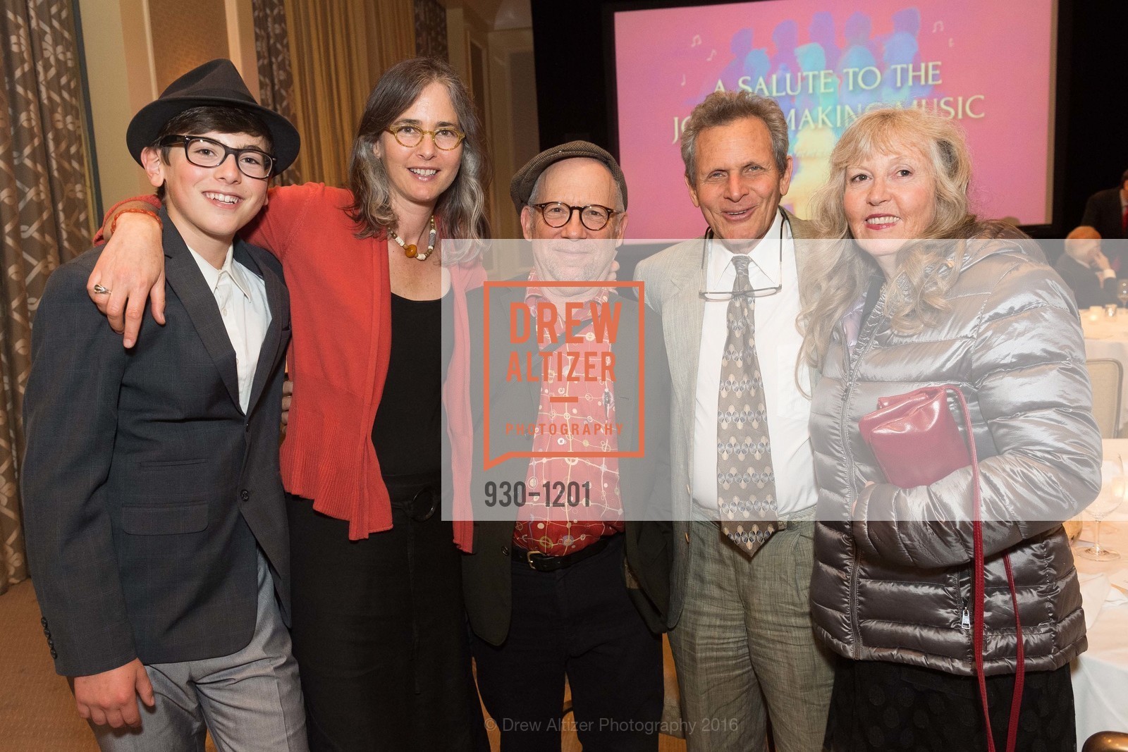 Leo Safir, Laura Safir, Stanley Goldstein, Eric Levin, Holly Harman, A Salute to the Joy of Making Music: Community Music Center's Annual Spring Gala, The Four Seasons Hotel, SF, May 13th, 2016, Photo #930-1201 Leo Safir, Laura Safir, Stanley Goldstein, Eric Levin, Holly Harman, Photo #930-1201