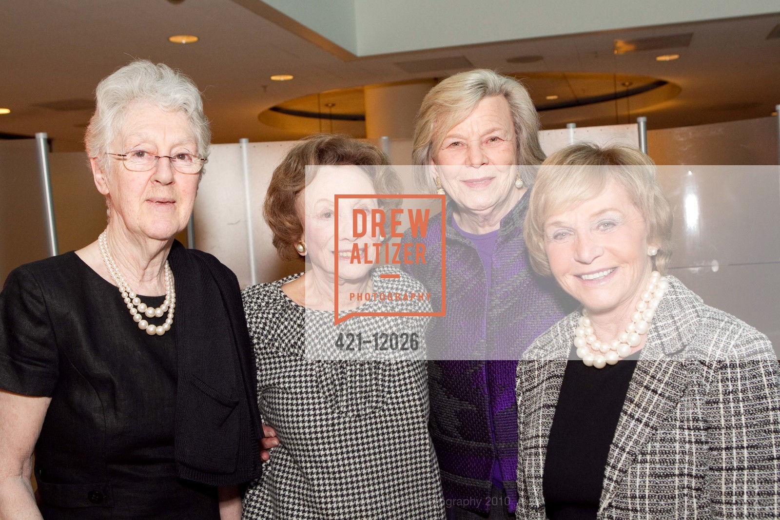 Judith Taylor, Eleanor Myers, Mona Geller, Barbara Rosenberg, Showcase: a Celebration fundraiser for JCCSF featuring MANDY PATINKIN, US, April 18th, 2010, Photo #421-12026 Judith Taylor, Eleanor Myers, Mona Geller, Barbara Rosenberg, Photo #421-12026