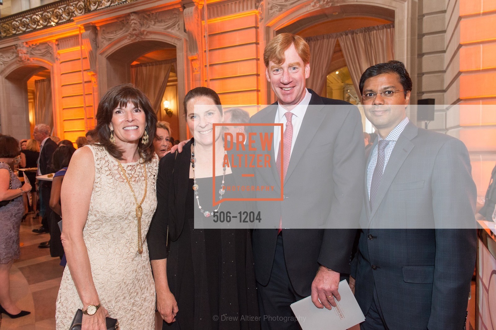 Nancy Bussani, Heather Wilson, Mark Klein, Saum Sutaria, Humankindness Gala, City Hall, Photo #506-1204 Nancy Bussani, Heather Wilson, Mark Klein, Saum Sutaria, Photo #506-1204