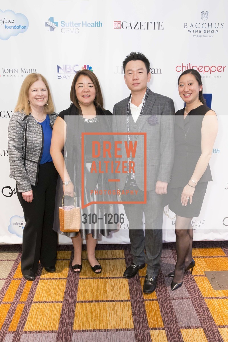 Eileen Kunz, Grace Li, Kash Feng, Patricia Feng, On Lok's 45th Anniversary Spring Gala, InterContinental San Francisco Hotel. 888 Howard St, Photo #310-1206 Eileen Kunz, Grace Li, Kash Feng, Patricia Feng, Photo #310-1206