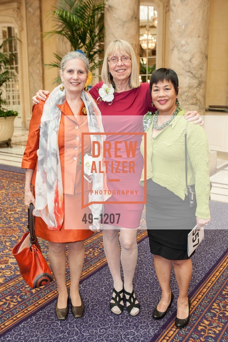 Gloria Duffy, Esther Wojcicki, Evelyn Dilsaver, The Commonwealth Club of California's 110th Anniversary and 25th Annual Distinguished Citizen Award Dinner, Palace Hotel. 2 Montgomery St, April 10th, 2013, Photo #49-1207 Gloria Duffy, Esther Wojcicki, Evelyn Dilsaver, Photo #49-1207