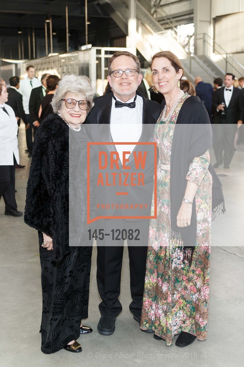 Gee Gee Platt, Peter Platt, Nancy Fee, San Francisco Heritage Presents Soiree 2018, Pier 70, May 19th, 2018, Photo #145-12082 Gee Gee Platt, Peter Platt, Nancy Fee, Photo #145-12082