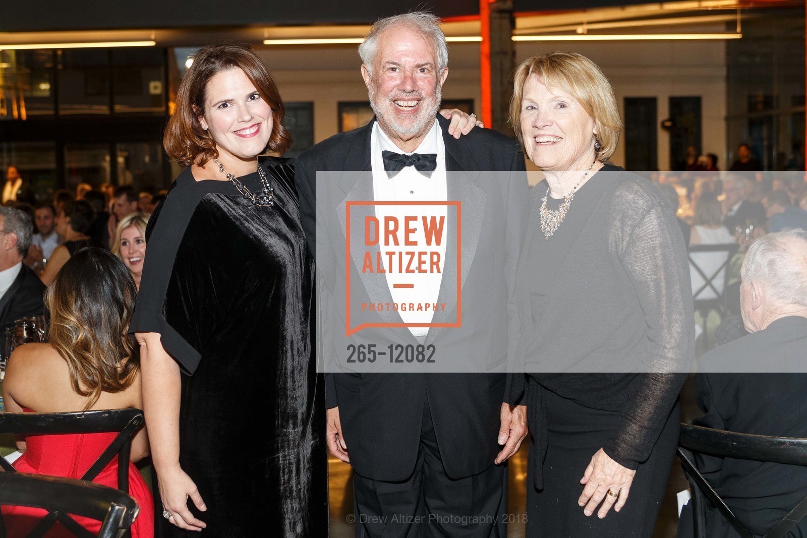 Beth Spotswood Daza, Dick Spotswood, Joanne Spotswood, San Francisco Heritage Presents Soiree 2018, Pier 70, May 19th, 2018, Photo #265-12082 Beth Spotswood Daza, Dick Spotswood, Joanne Spotswood, Photo #265-12082