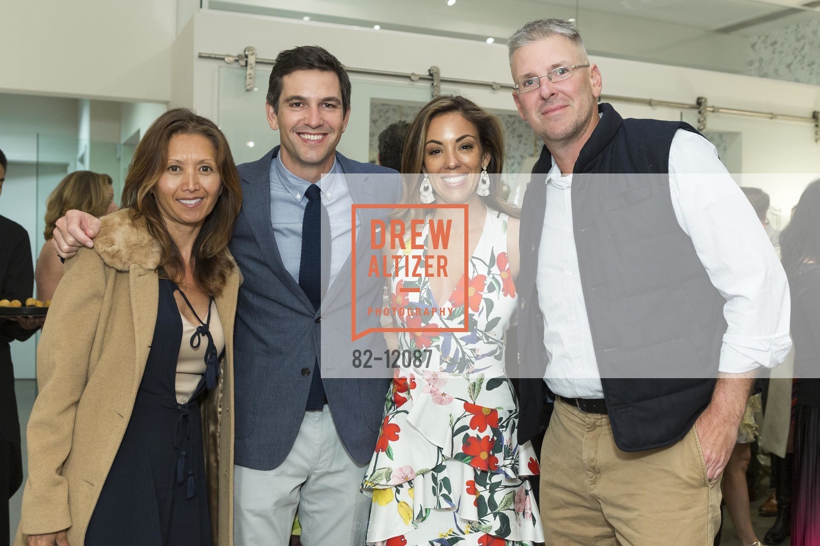 Sandy Roizen, Ezra Roizen, Bianca Gates, Jackson Gates, Bianca's 40th Birthday Party and Birdies Launch, Birdies. 1934 Union Street, May 17th, 2018, Photo #82-12087 Sandy Roizen, Ezra Roizen, Bianca Gates, Jackson Gates, Photo #82-12087