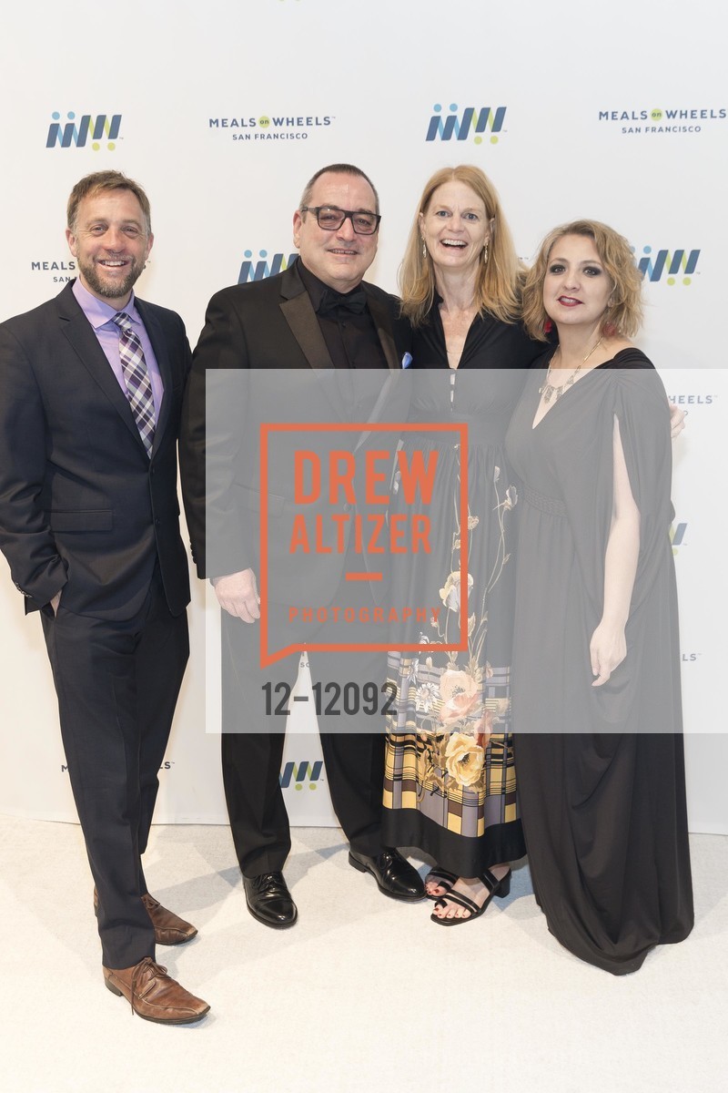 Karl Robillard, Ashley McCumber, Cissie Bonini, Marie Nedich, Meals on Wheels San Francisco 31st Annual Star Chefs and Vintners Gala 2018, Fort Mason Festival Pavillion. 2 Marina Boulevard, May 20th, 2018, Photo #12-12092 Karl Robillard, Ashley McCumber, Cissie Bonini, Marie Nedich, Photo #12-12092