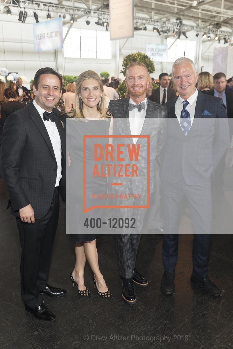 Joe Gallo, Sarah Gallo, Richard Bacon, Mark Topetcher, Meals on Wheels San Francisco 31st Annual Star Chefs and Vintners Gala 2018, Fort Mason Festival Pavillion. 2 Marina Boulevard, May 20th, 2018, Photo #400-12092 Joe Gallo, Sarah Gallo, Richard Bacon, Mark Topetcher, Photo #400-12092