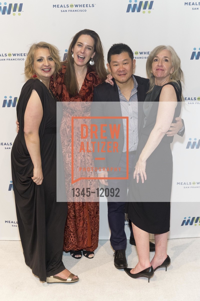 Marie Nedich, Ann Crane, Min Hun, Tricia Sullivan, Meals on Wheels San Francisco 31st Annual Star Chefs and Vintners Gala 2018, Fort Mason Festival Pavillion. 2 Marina Boulevard, May 20th, 2018, Photo #1345-12092 Marie Nedich, Ann Crane, Min Hun, Tricia Sullivan, Photo #1345-12092