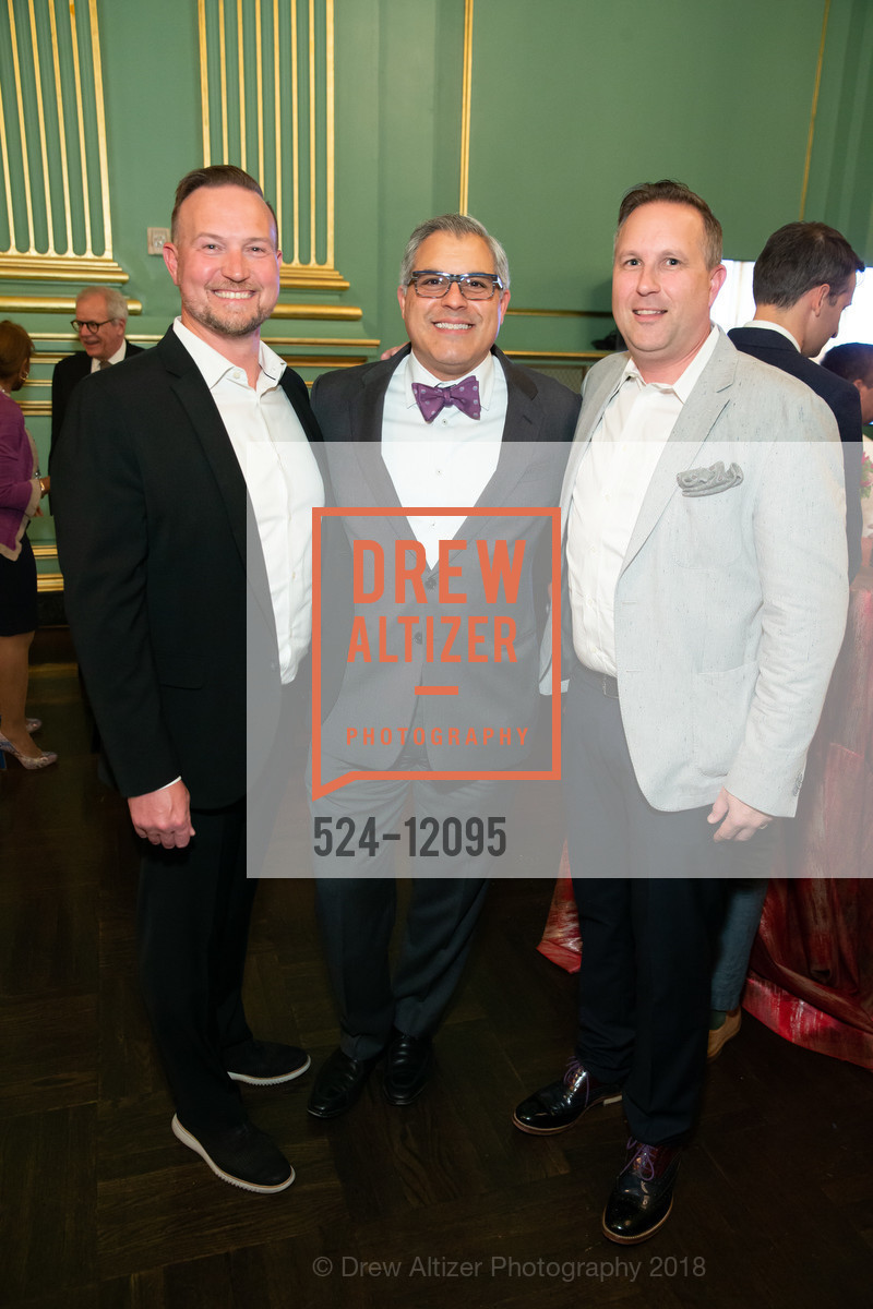 James Algee, George Brazil, Kevin Vawter, Institute of Classical Architecture and Art (ICAA) Annual Julia Morgan Awards 2018, San Francisco War Memorial and Performing Arts Center, The Green Room. 401 Van Ness Avenue, May 21st, 2018, Photo #524-12095 James Algee, George Brazil, Kevin Vawter, Photo #524-12095