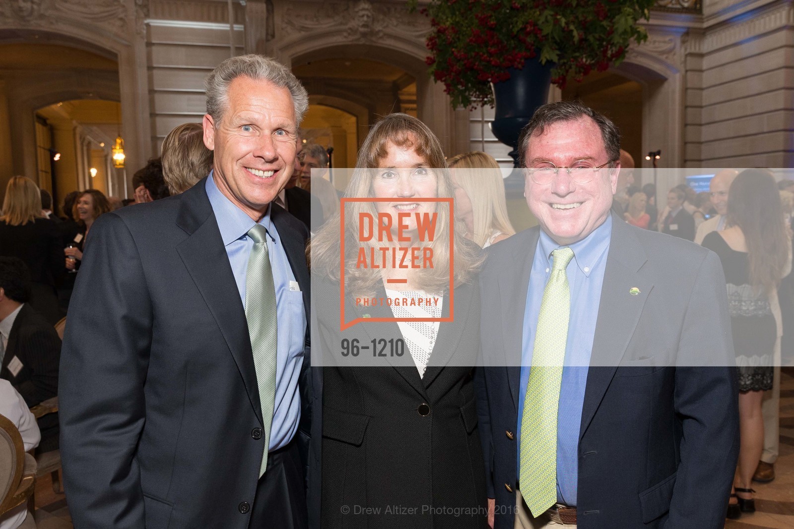 Kurt Bausback, Mary Kiely, David Brown, NatureBridge Gala: An Evening with NatureBridge, San Francisco City Hall. 1 Dr Carlton B Goodlett Pl, May 18th, 2016, Photo #96-1210 Kurt Bausback, Mary Kiely, David Brown, Photo #96-1210