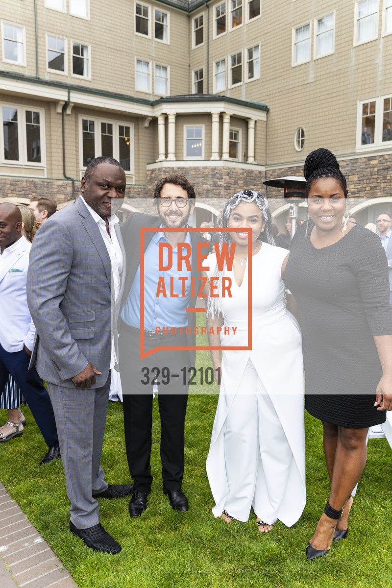 Mac McDonald, Josh Groben, We McDonald, Imani McDonald, FIND YOUR LIGHT FOUNDATION 2018 Gala hosted by Josh Groban, Ritz Carlton Half Moon Bay, Ballroom. 1 Miramontes Point Rd, May 19th, 2018, Photo #329-12101 Mac McDonald, Josh Groben, We McDonald, Imani McDonald, Photo #329-12101