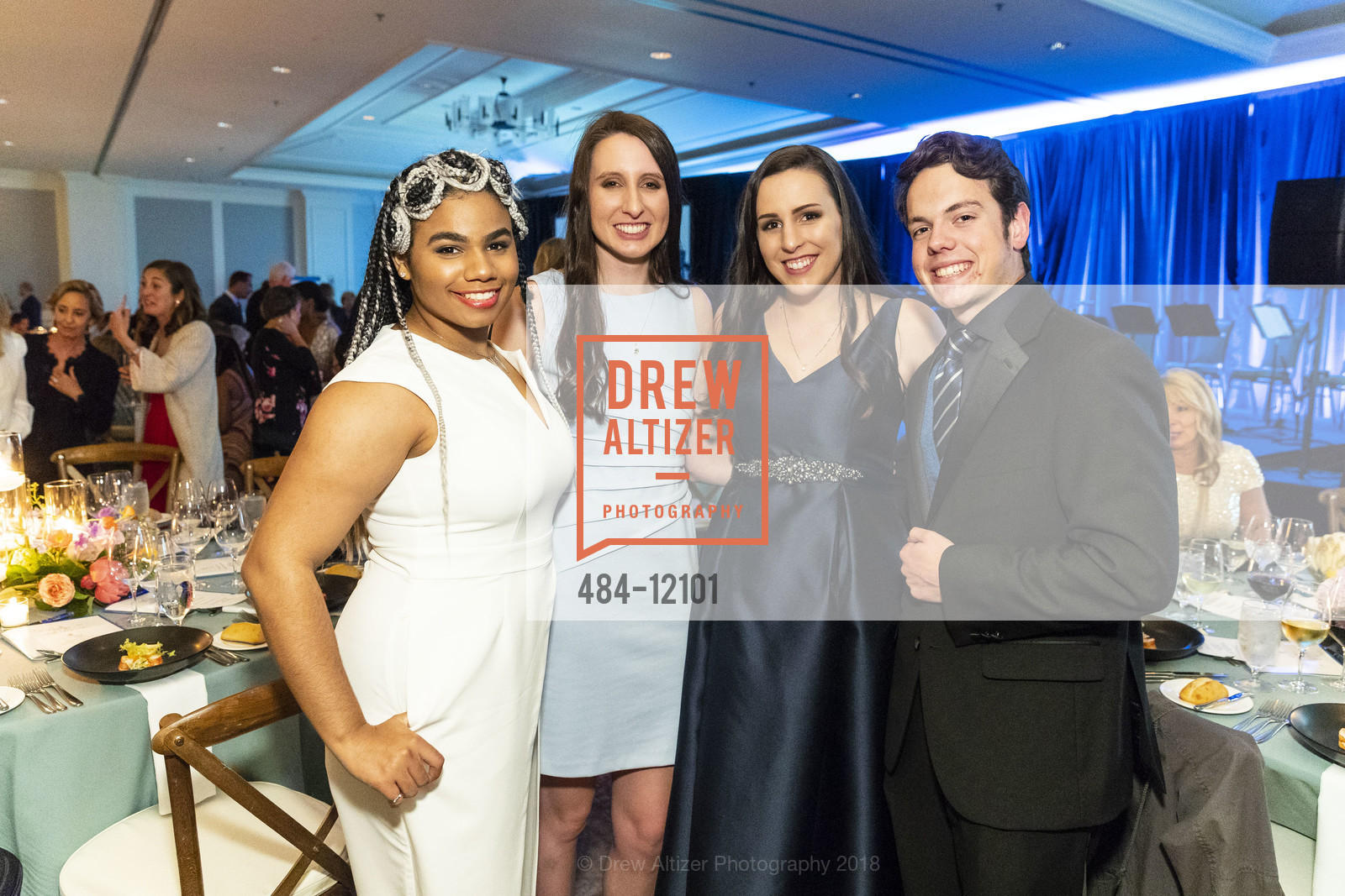 We McDonald, Jennifer Mullaly, Heather Mullaly, Gabriel Priem, FIND YOUR LIGHT FOUNDATION 2018 Gala hosted by Josh Groban, Ritz Carlton Half Moon Bay, Ballroom. 1 Miramontes Point Rd, May 19th, 2018, Photo #484-12101 We McDonald, Jennifer Mullaly, Heather Mullaly, Gabriel Priem, Photo #484-12101