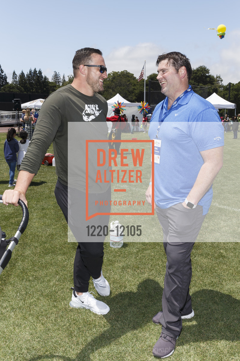 Joe Staley, Eric Heitmann, Children's Champions 2018, Menlo College, Cartan Athletic Field. 1000 El Camino Real, May 19th, 2018, Photo #1220-12105 Joe Staley, Eric Heitmann, Photo #1220-12105