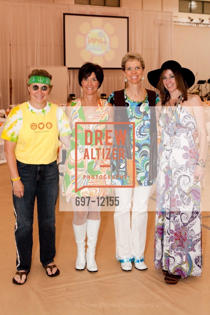 Kim Aitken-Young, Linda Rosensweig, Katherine Aitken-Young, Theresa Rowland, SACRED HEART SCHOOLS, ATHERTON; "PEACE, LOVE & AUCTION!", US, March 28th, 2010, Photo #697-12155 Kim Aitken-Young, Linda Rosensweig, Katherine Aitken-Young, Theresa Rowland, Photo #697-12155
