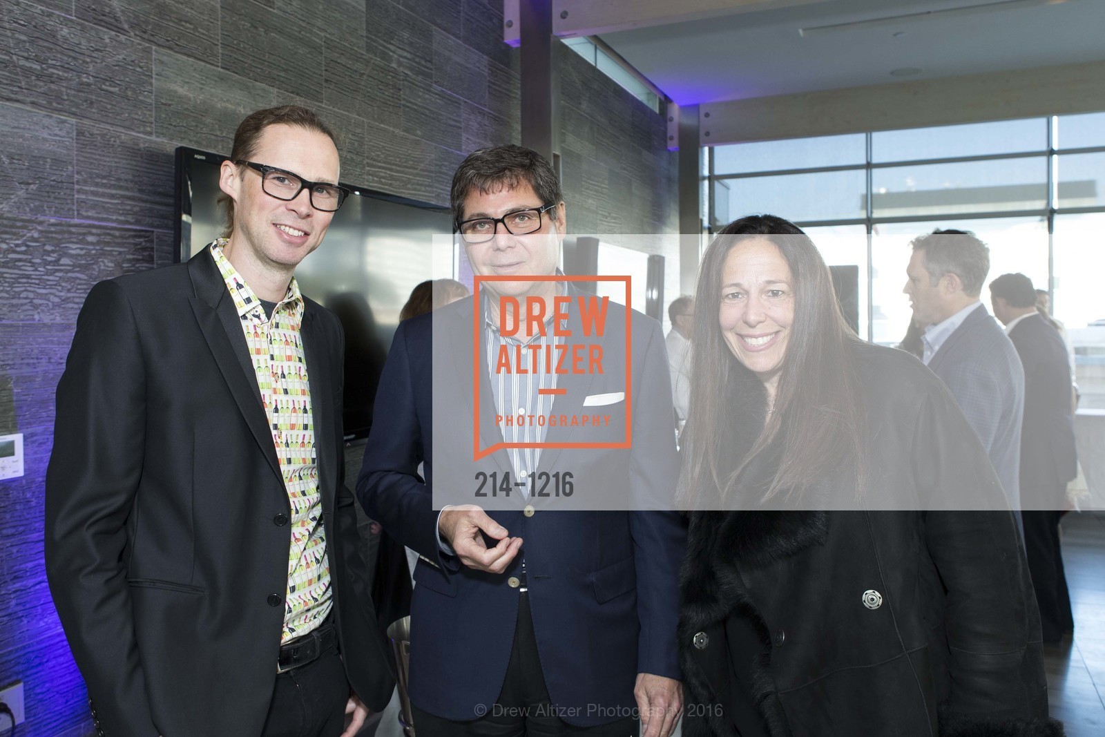 Michael Birch, Jim Reuben, Cheryl Rubin, North Beach Citizens’ Judgment of Paris 2.0 Wine Tasting, The Battery Penthouse. 717 Battery St, May 19th, 2016, Photo #214-1216 Michael Birch, Jim Reuben, Cheryl Rubin, Photo #214-1216
