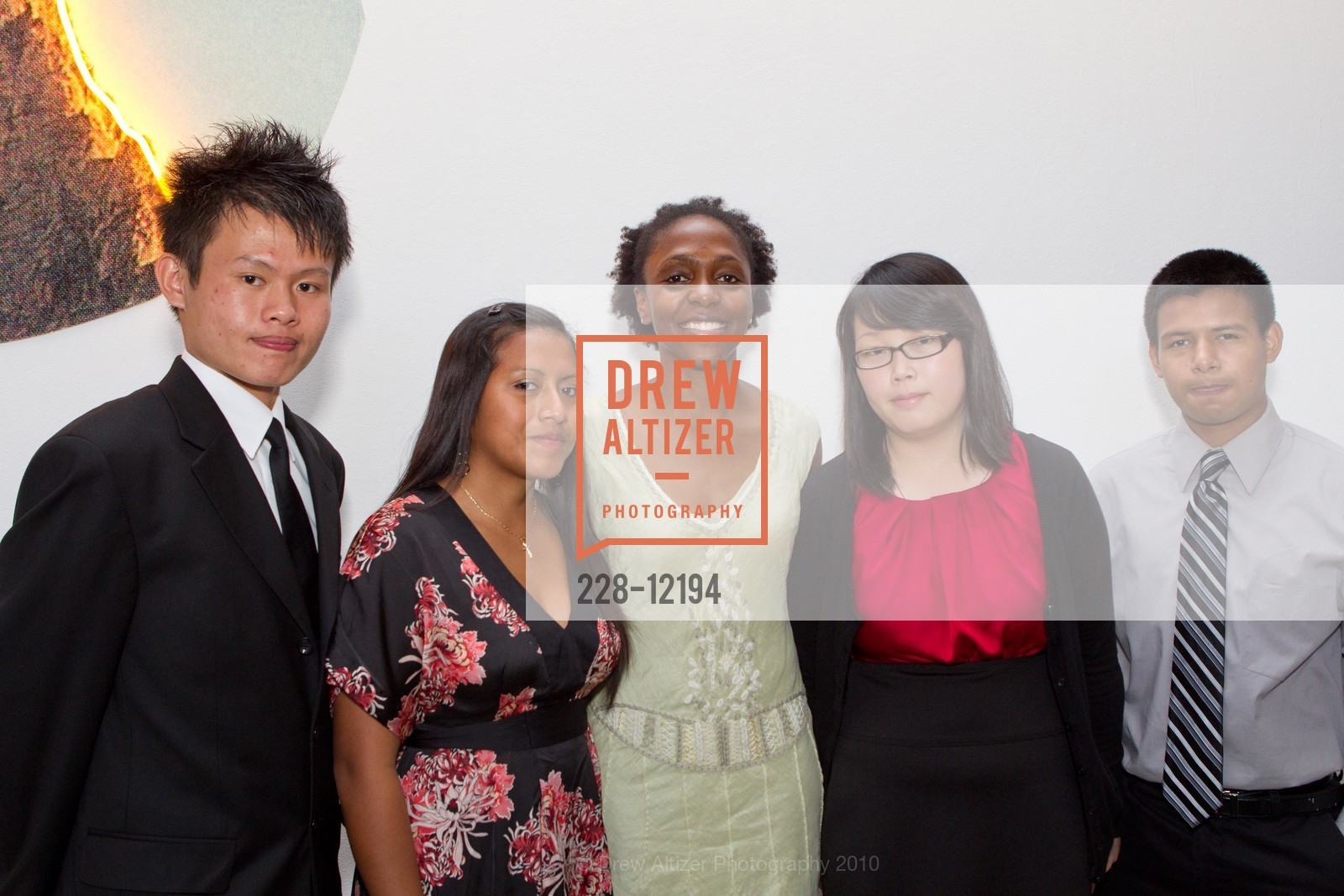 Weichao Steven Zhuo, Ana Avalos Tizol, Tiffany Price, Fany Chan Xu, Noe Rivas, THE SAN FRANCISCO FOUNDATION: 2010 Community Leadership Awards, San Francisco War Memorial Veterans Building, Herbst Theatre. 401 Van Ness Avenue, September 28th, 2010, Photo #228-12194 Weichao Steven Zhuo, Ana Avalos Tizol, Tiffany Price, Fany Chan Xu, Noe Rivas, Photo #228-12194