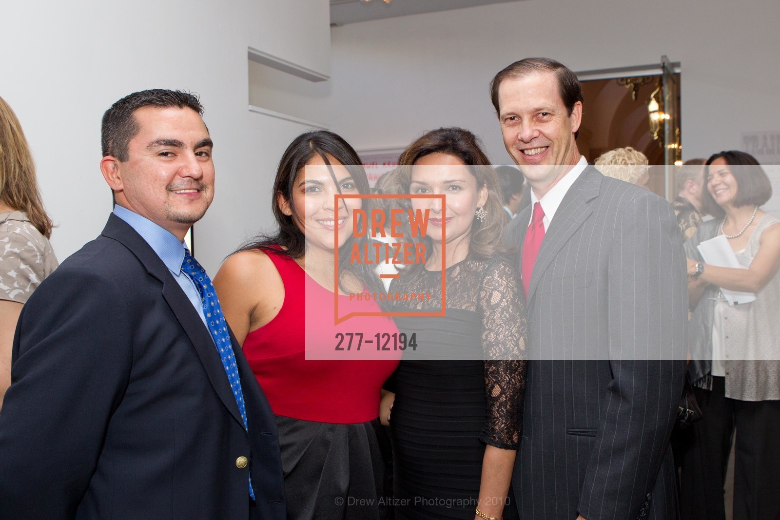 Edward Romero, Valeria Fike Rosales, Sylvia Rosales-Fike, David Fike, THE SAN FRANCISCO FOUNDATION: 2010 Community Leadership Awards, San Francisco War Memorial Veterans Building, Herbst Theatre. 401 Van Ness Avenue, September 28th, 2010, Photo #277-12194 Edward Romero, Valeria Fike Rosales, Sylvia Rosales-Fike, David Fike, Photo #277-12194
