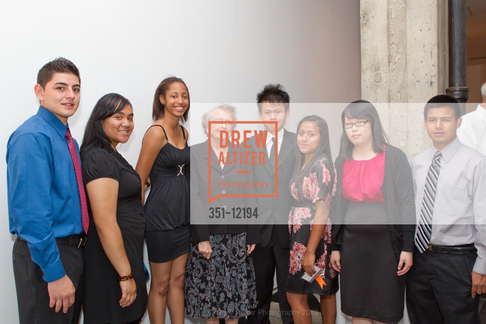 Oscar Figueroa-Flores, Emalata Paea, Moneace Smith, Yvonne Koshland, Weichao Steven Zhuo, Ana Avalos Tizol, Fany Chan Xu, Noe Rivas, THE SAN FRANCISCO FOUNDATION: 2010 Community Leadership Awards, San Francisco War Memorial Veterans Building, Herbst Theatre. 401 Van Ness Avenue, September 28th, 2010, Photo #351-12194 Oscar Figueroa-Flores, Emalata Paea, Moneace Smith, Yvonne Koshland, Weichao Steven Zhuo, Ana Avalos Tizol, Fany Chan Xu, Noe Rivas, Photo #351-12194