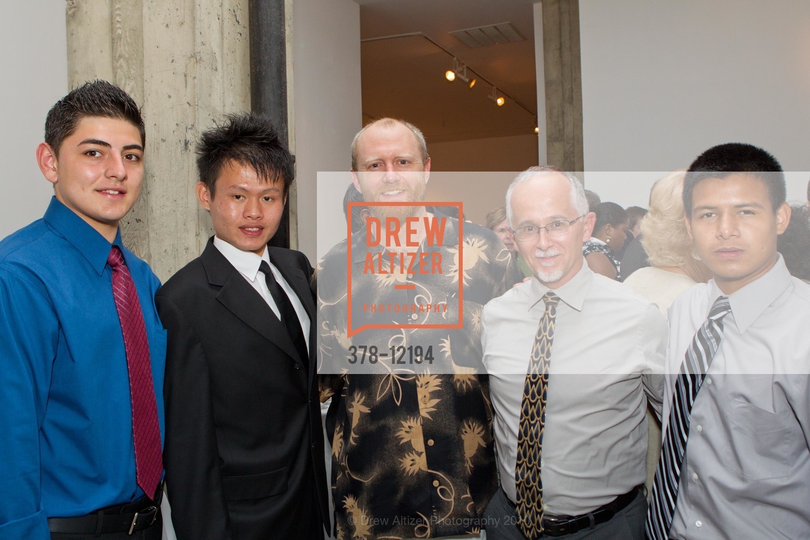 Oscar Figueroa-Flores, Weichao Steven Zhuo, Mark D'Acquisto, Dale Lemmerick, Noe Rivas, THE SAN FRANCISCO FOUNDATION: 2010 Community Leadership Awards, San Francisco War Memorial Veterans Building, Herbst Theatre. 401 Van Ness Avenue, September 28th, 2010, Photo #378-12194 Oscar Figueroa-Flores, Weichao Steven Zhuo, Mark D'Acquisto, Dale Lemmerick, Noe Rivas, Photo #378-12194