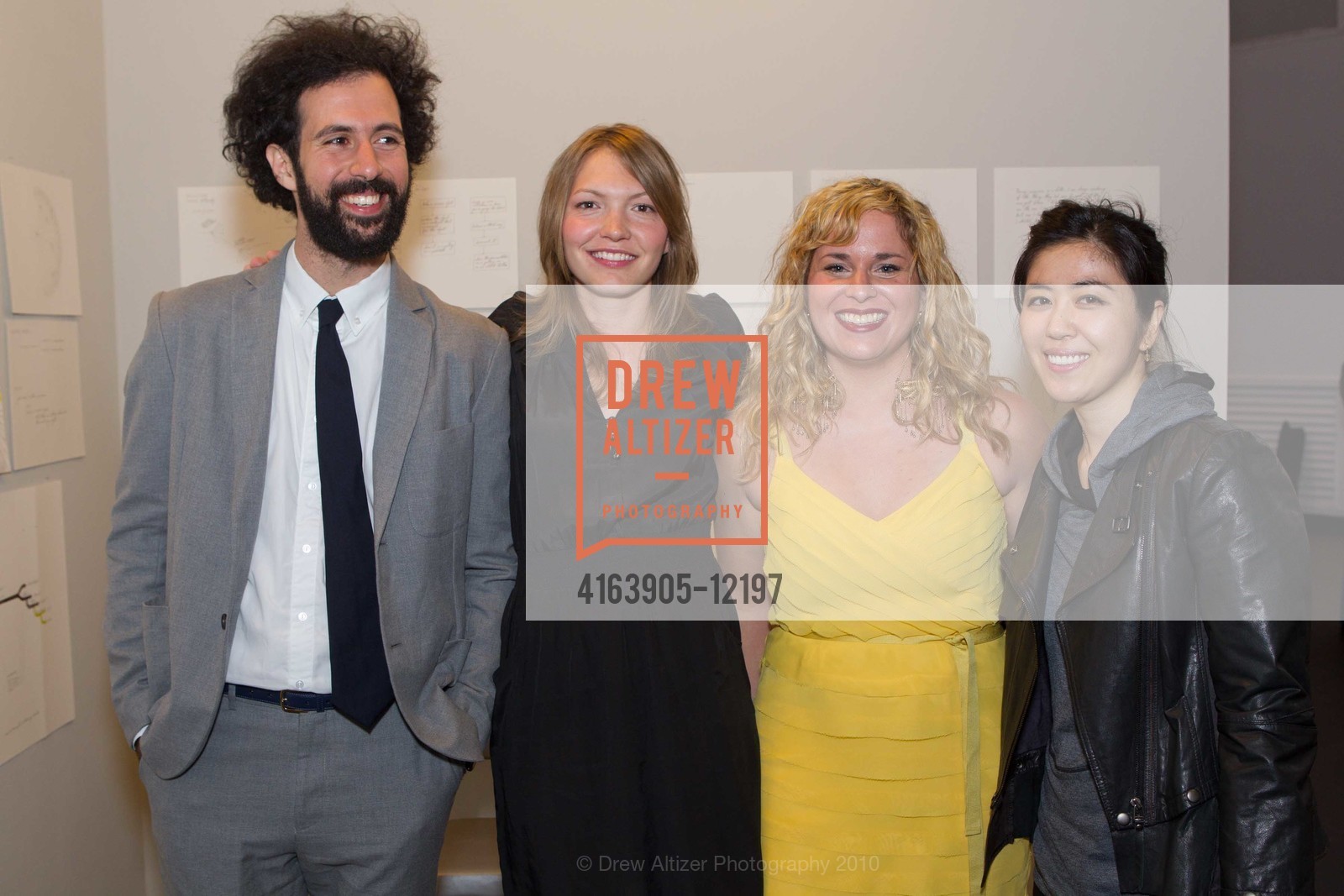 Luke Antonucci, Carissa Potter, Kate DiPietro, Huyun Soun Jung, Preview Party for San Francisco Art Institute 2010 MFA Graduate Exhibition / Vernissage, US, May 14th, 2010, Photo #4163905-12197 Luke Antonucci, Carissa Potter, Kate DiPietro, Huyun Soun Jung, Photo #4163905-12197