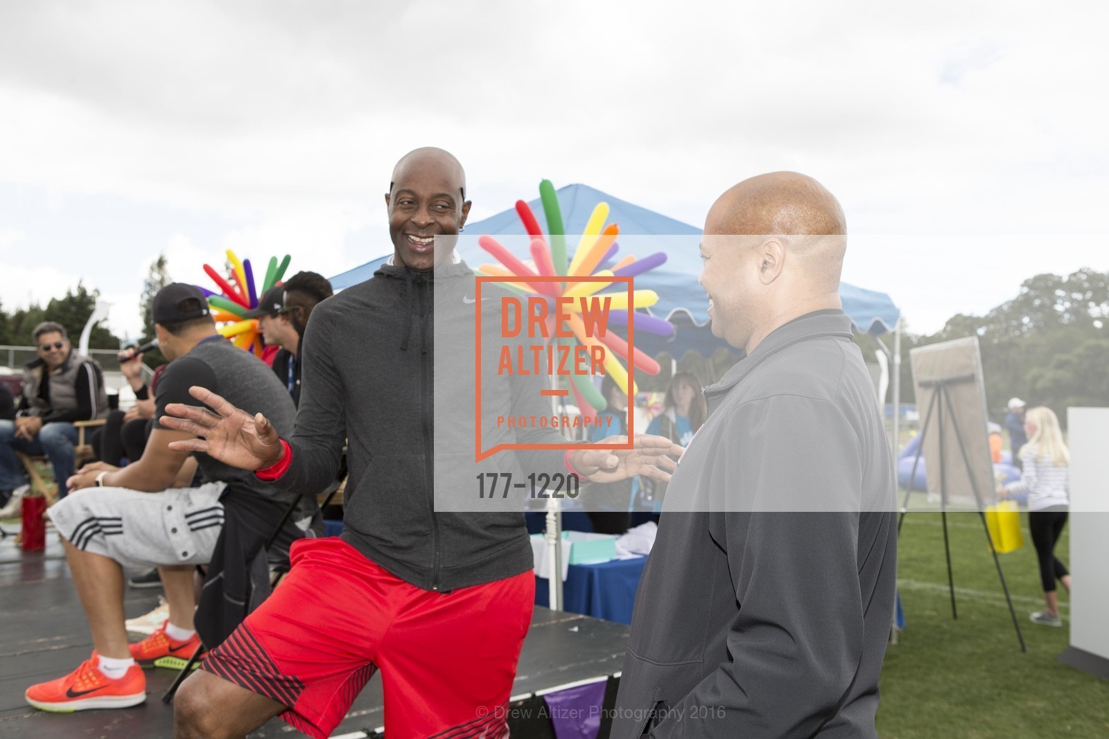 Jerry Rice, David Shaw, Children's Champions 2016, Menlo College, May 21st, 2016, Photo #177-1220 Jerry Rice, David Shaw, Photo #177-1220