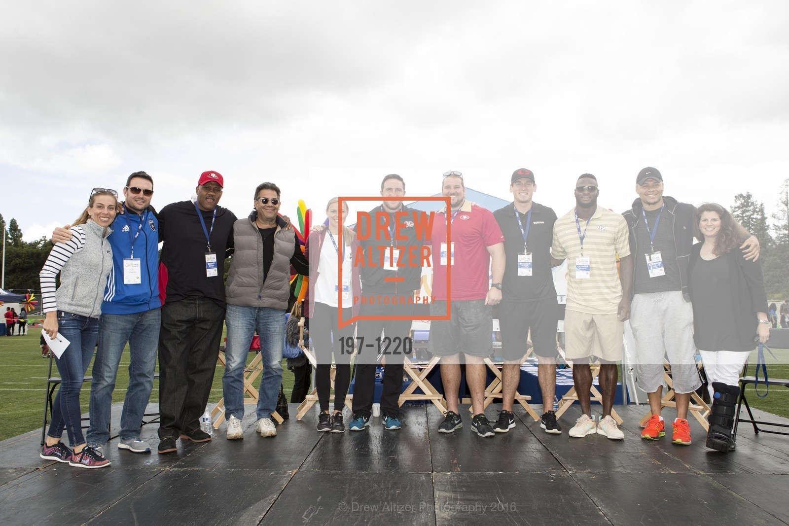 Ashley Riley, Joe Cannon, Dennis Brown, Steve Baker, Carrie Drew, Joe Staley, Zane Beadles, Bradley Pinion, Latavius Murray, Brennan Scarlett, Amy Wender-Hoch, Children's Champions 2016, Menlo College, May 21st, 2016, Photo #197-1220 Ashley Riley, Joe Cannon, Dennis Brown, Steve Baker, Carrie Drew, Joe Staley, Zane Beadles, Bradley Pinion, Latavius Murray, Brennan Scarlett, Amy Wender-Hoch, Photo #197-1220