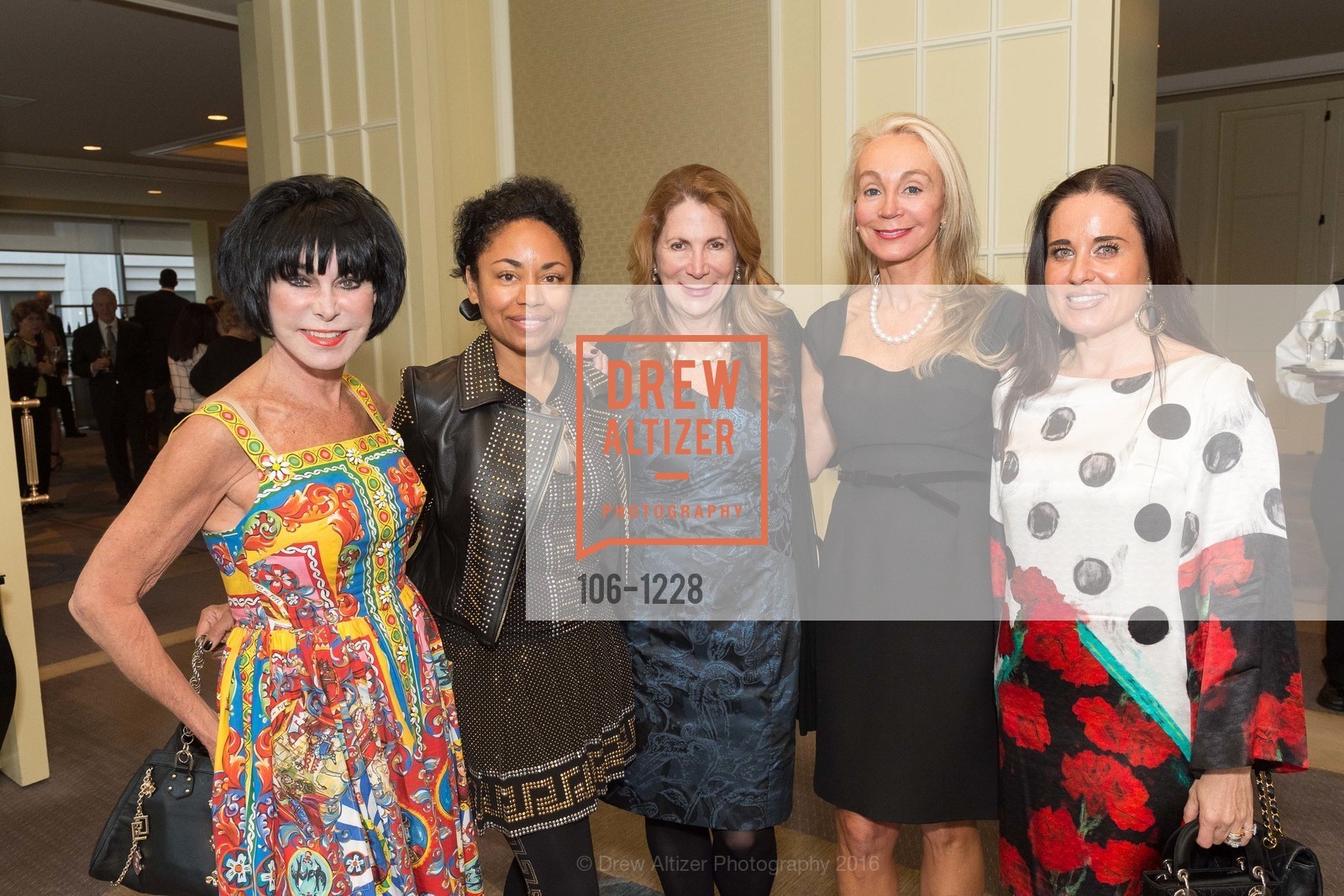 Marilyn Cabak, Tanya Powell, Patricia Ferrin Loucks, Giselle Anna Parry, Natalia Urrutia, San Francisco Ballet's INVITATION TO DANCE Student Showcase, Four Seasons Hotel, May 26th, 2016, Photo #106-1228 Marilyn Cabak, Tanya Powell, Patricia Ferrin Loucks, Giselle Anna Parry, Natalia Urrutia, Photo #106-1228