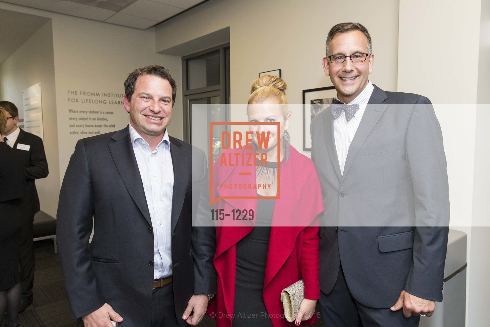 Evan Kletter, Alicia Kletter, Peter Novak, USF California Prize Dinner, University of San Francisco. San Francisco, California, March 29th, 2015, Photo #115-1229 Evan Kletter, Alicia Kletter, Peter Novak, Photo #115-1229