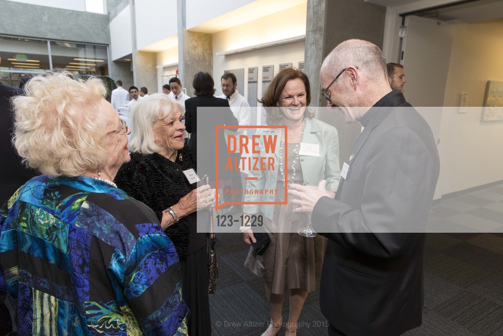 Brenda Jeffers, Sheila Kiernan, Erin Doyle Ebeling, Father Paul Fitzgerald, Photo #123-1229