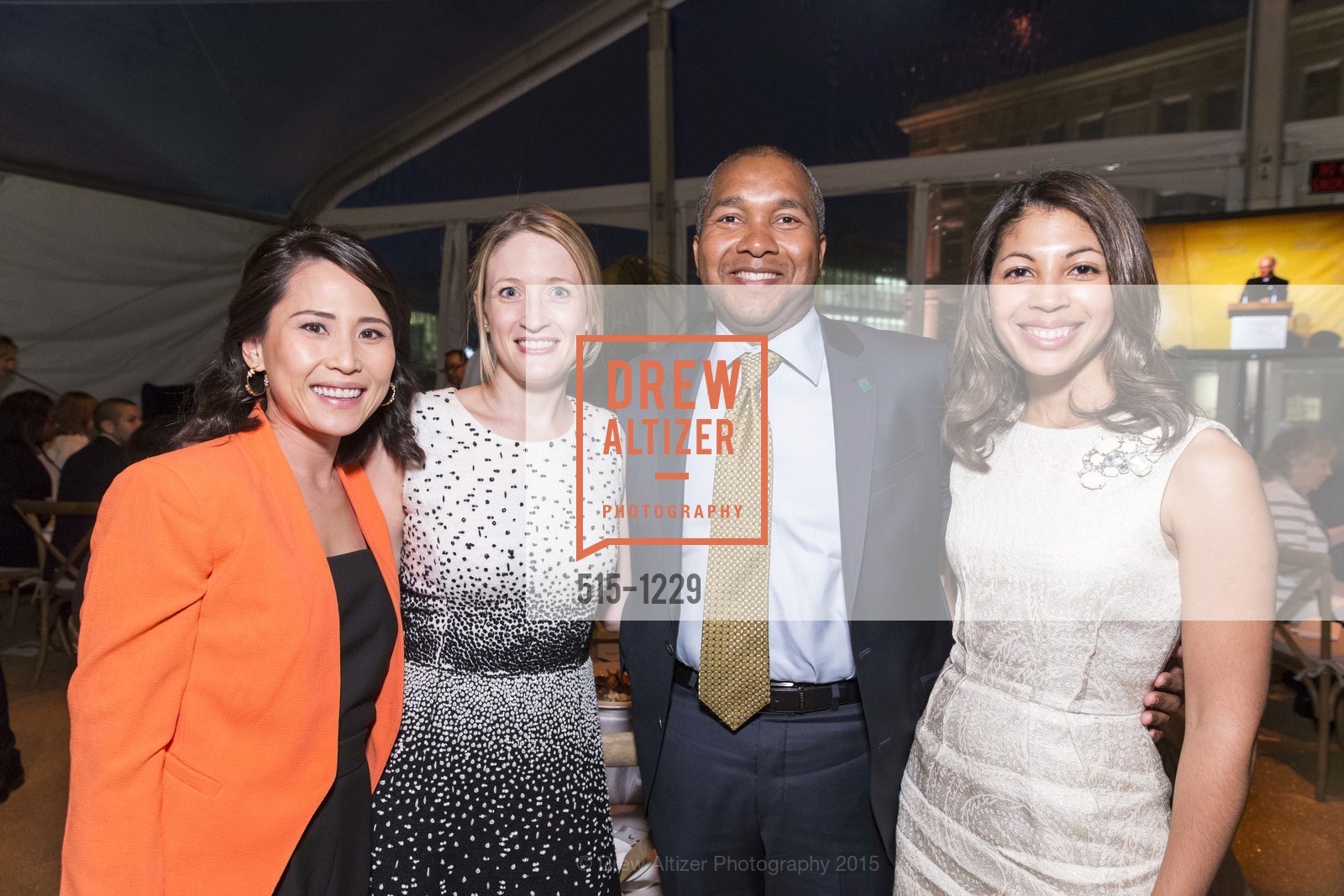 Vicky Nguyen, Holly Hogan, Preston Walton, Danielle Hinton, USF California Prize Dinner, University of San Francisco. San Francisco, California, March 29th, 2015, Photo #515-1229 Vicky Nguyen, Holly Hogan, Preston Walton, Danielle Hinton, Photo #515-1229