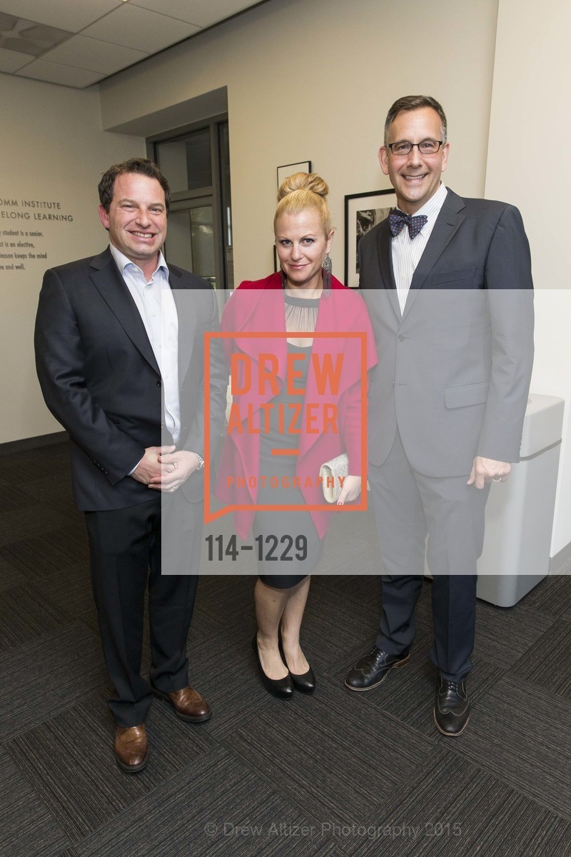 Evan Kletter, Alicia Kletter, Peter Novak, USF California Prize Dinner, University of San Francisco. San Francisco, California, March 29th, 2015, Photo #114-1229 Evan Kletter, Alicia Kletter, Peter Novak, Photo #114-1229