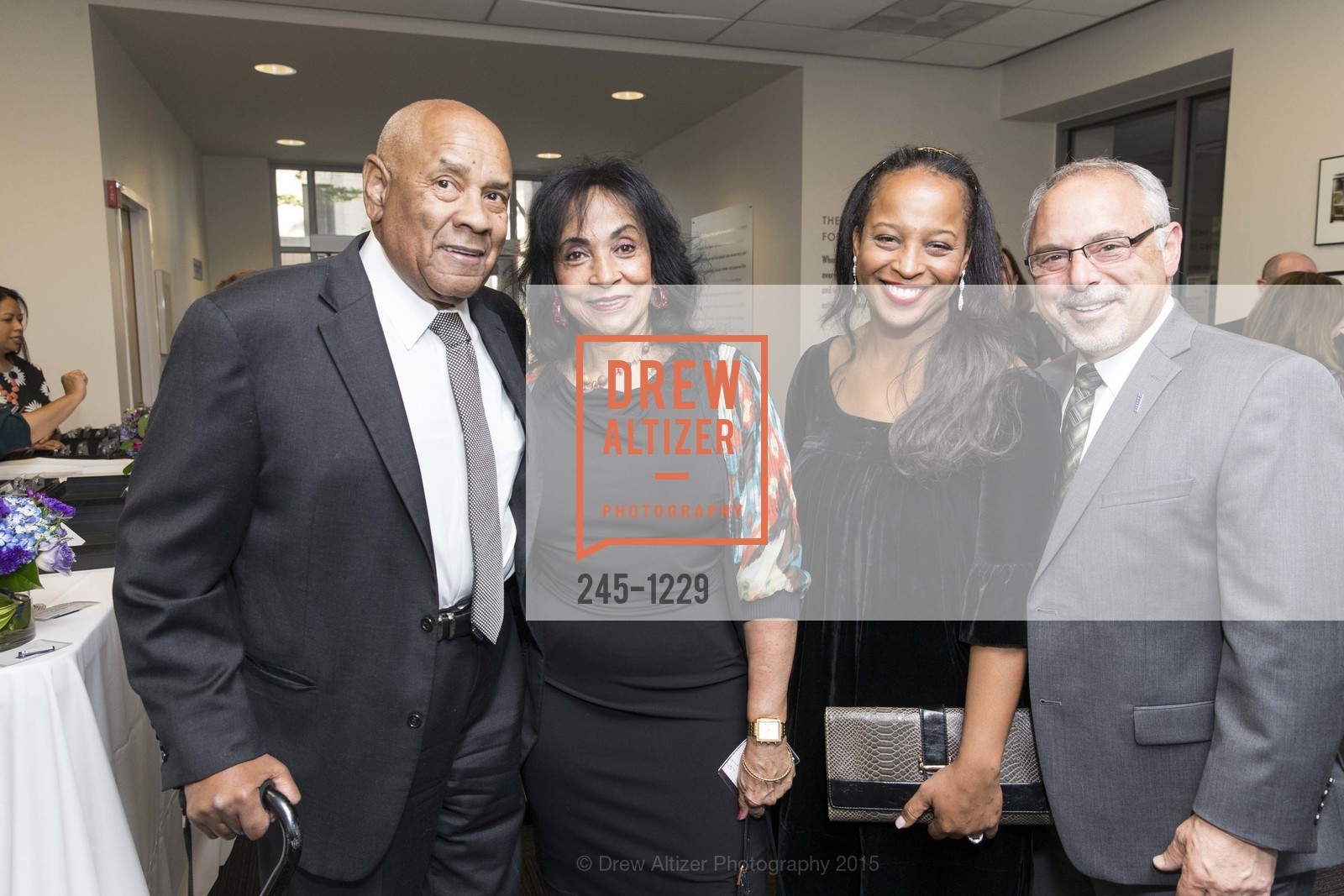 Chuck Smith, Liz Cheeks, Mary Wardell Ghirarduzzi, David Girarduzzi, USF California Prize Dinner, University of San Francisco. San Francisco, California, March 29th, 2015, Photo #245-1229 Chuck Smith, Liz Cheeks, Mary Wardell Ghirarduzzi, David Girarduzzi, Photo #245-1229