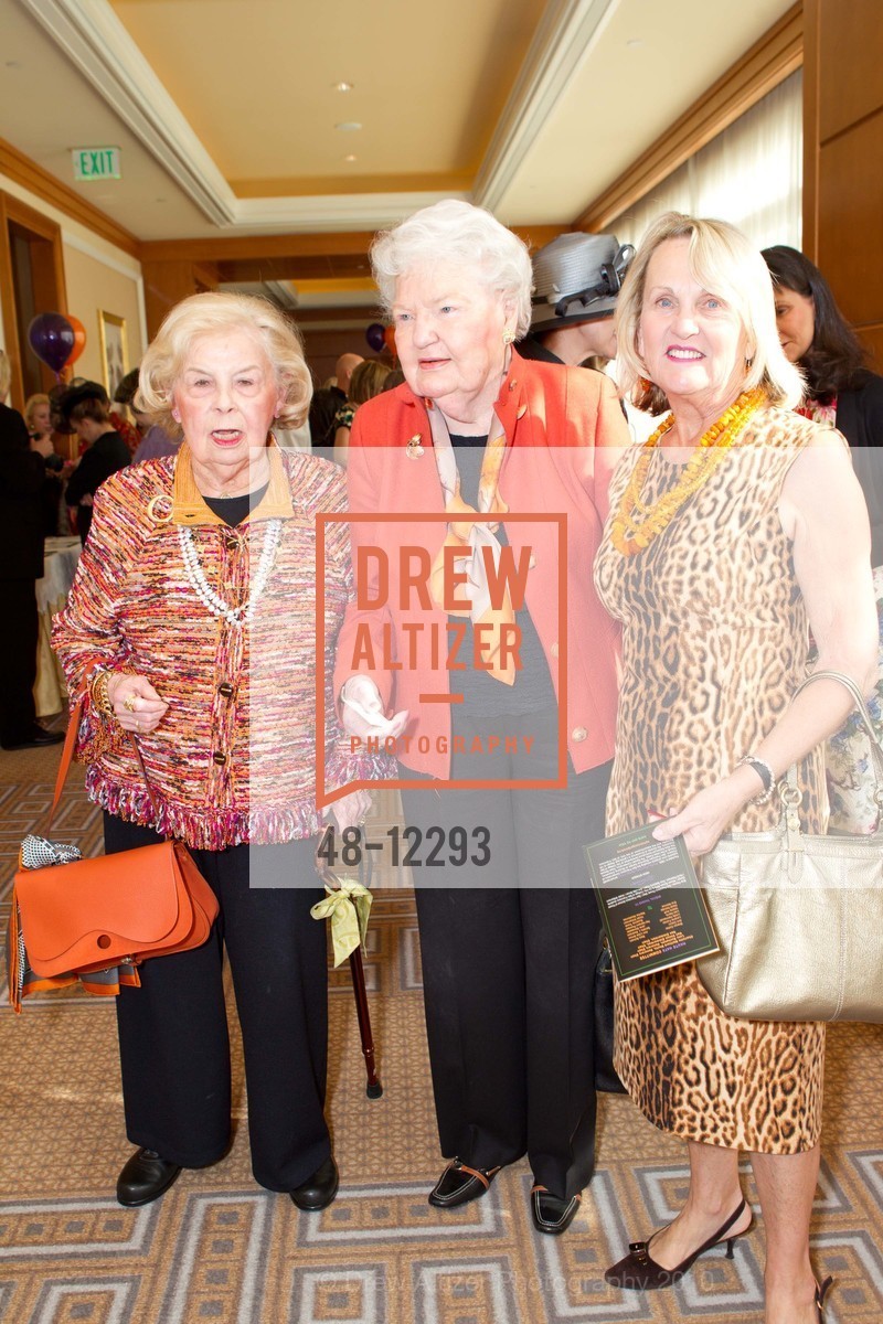 Shirley Coyne, Mary Ann de Moss, Joanna Baciocco, HAUTE HATS: The San Francisco Garden Club annual luncheon Benefit, US, October 29th, 2010, Photo #48-12293 Shirley Coyne, Mary Ann de Moss, Joanna Baciocco, Photo #48-12293