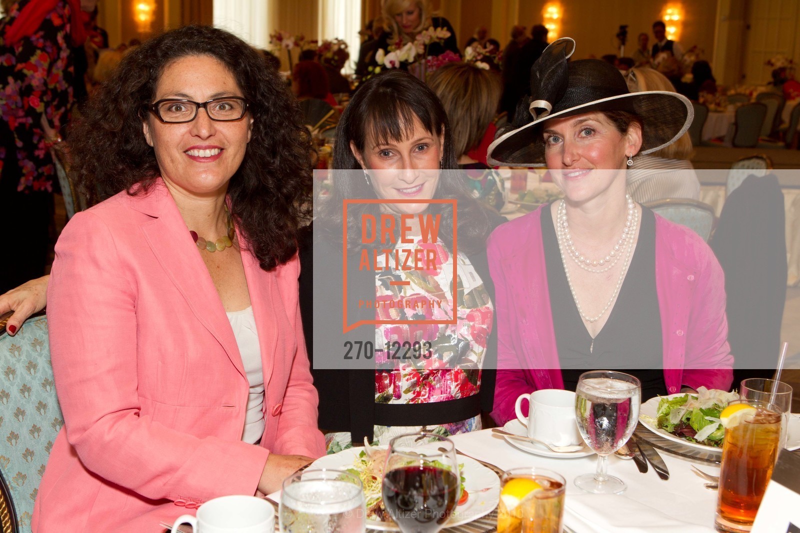 Elena Finestone, Nan Vinton Zimmerman, Karen Kahn, HAUTE HATS: The San Francisco Garden Club annual luncheon Benefit, US, October 29th, 2010, Photo #270-12293 Elena Finestone, Nan Vinton Zimmerman, Karen Kahn, Photo #270-12293