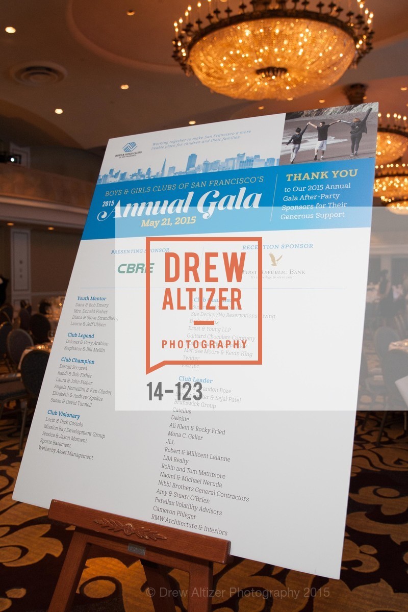 Atmosphere, 2015 Boys and Girls Club Annual Gala, The Fairmont San Francisco. 950 Mason St, May 20th, 2015,Drew Altizer, Drew Altizer Photography, full-service event agency, private events, San Francisco photographer, photographer California