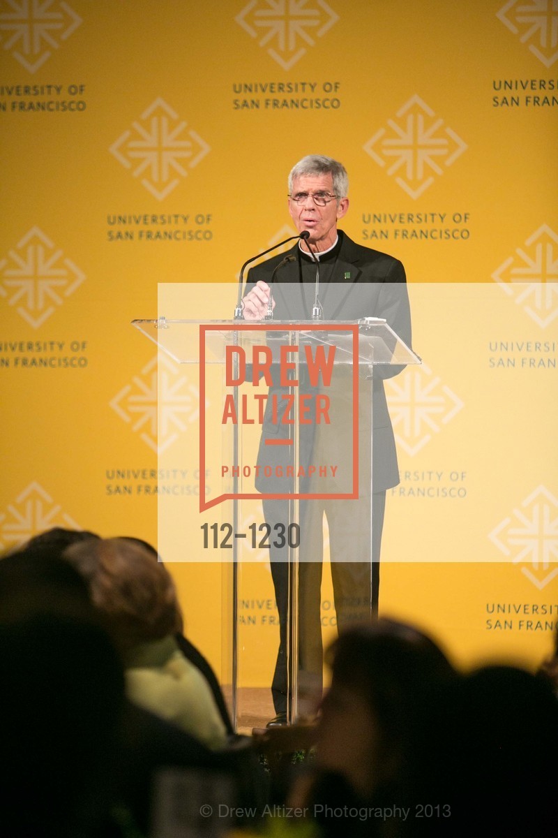 Stephen Privett, USF California Prize for Service & the Common Good, University of San Francisco. San Francisco, California, October 29th, 2013, Photo #112-1230 Stephen Privett, Photo #112-1230