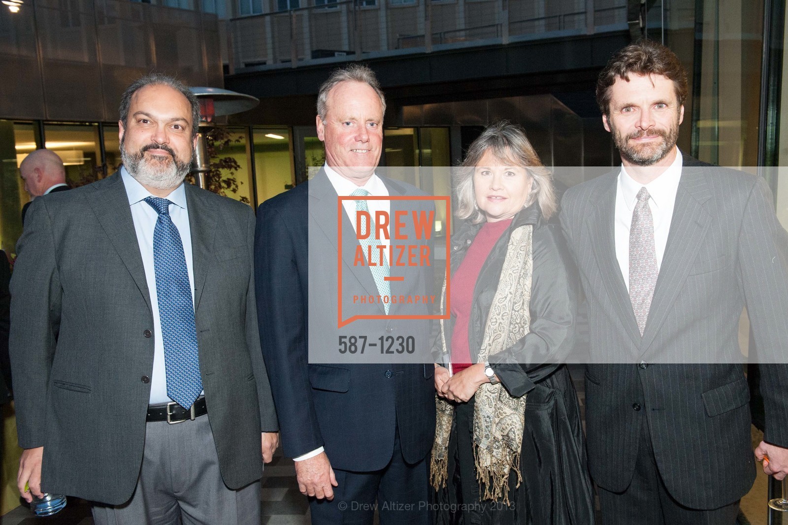 Marcelo Camperi, Charlie Cross, Gayle Ravens Croft, Patrick Murphy, USF California Prize for Service & the Common Good, University of San Francisco. San Francisco, California, October 29th, 2013, Photo #587-1230 Marcelo Camperi, Charlie Cross, Gayle Ravens Croft, Patrick Murphy, Photo #587-1230
