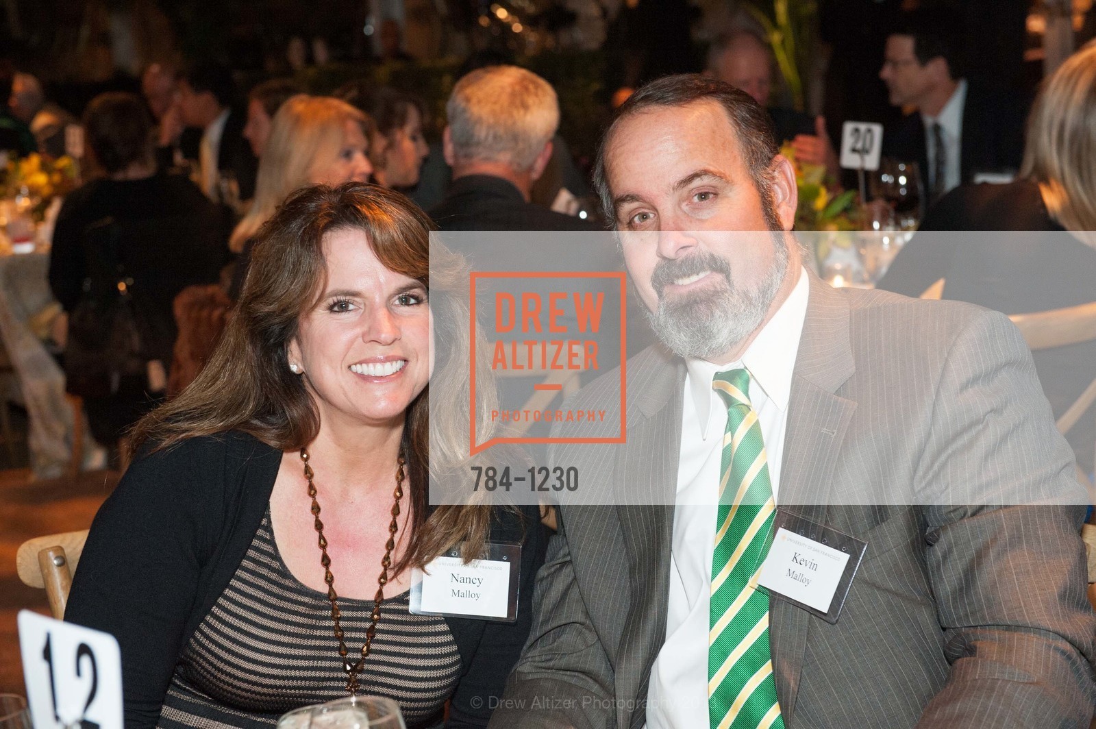 Nancy Malloy, Kevin Malloy, USF California Prize for Service & the Common Good, University of San Francisco. San Francisco, California, October 29th, 2013, Photo #784-1230 Nancy Malloy, Kevin Malloy, Photo #784-1230